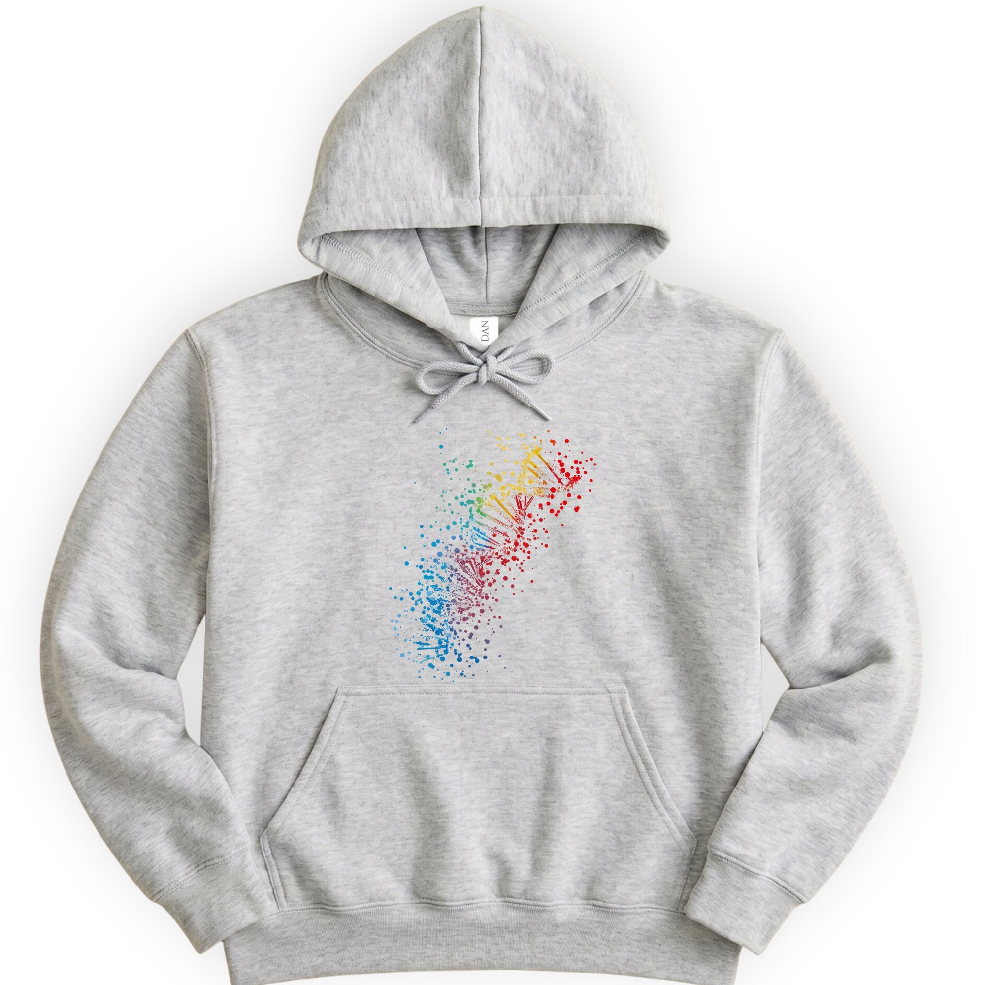Rainbow DNA hoodie — Ash