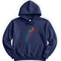 Rainbow DNA hoodie — Navy