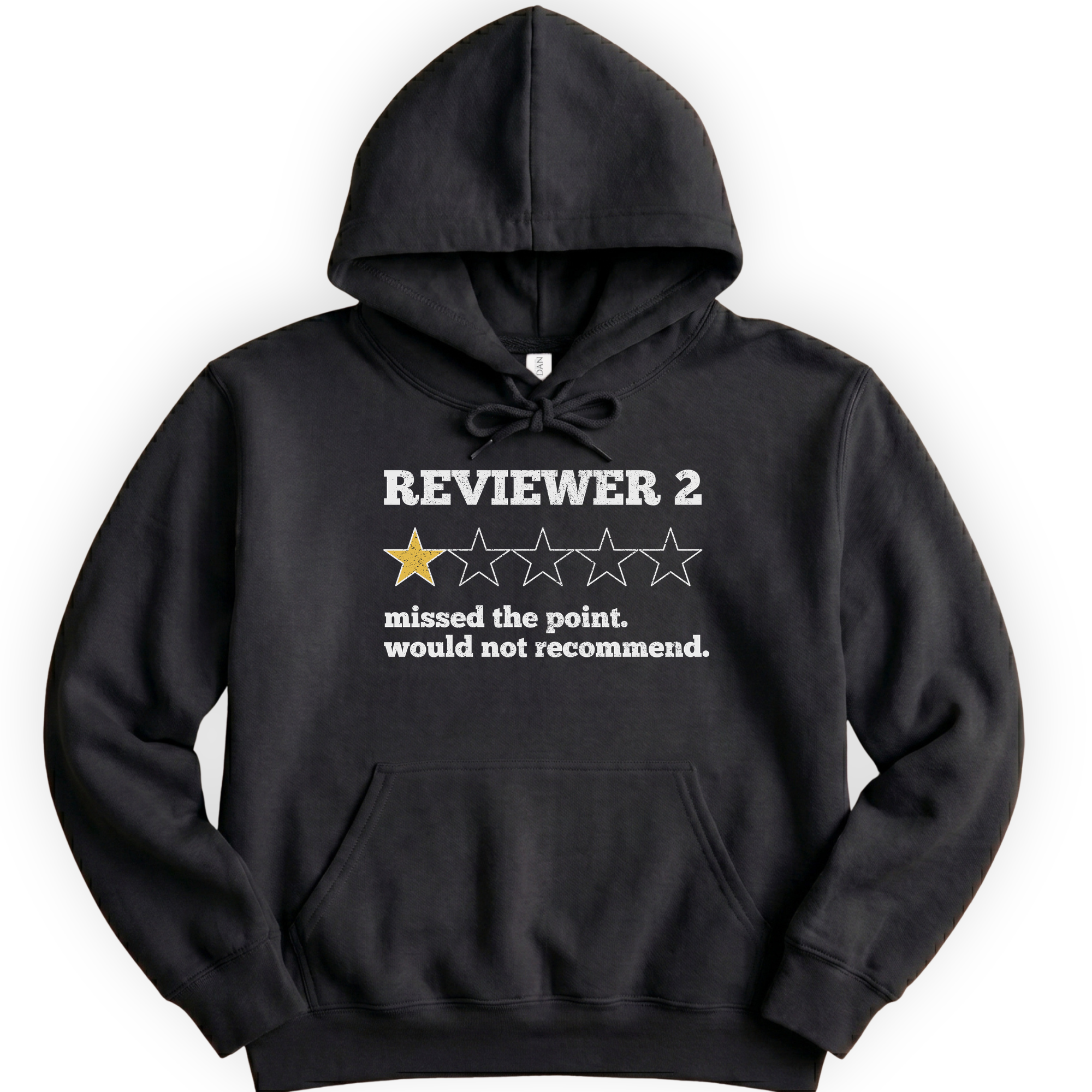 Reviewer 2 Star Review hoodie — Black