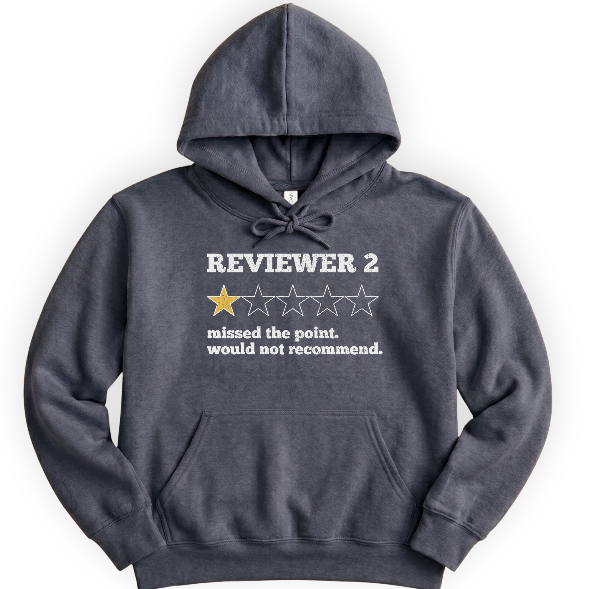 Reviewer 2 Star Review hoodie — Dark Heather