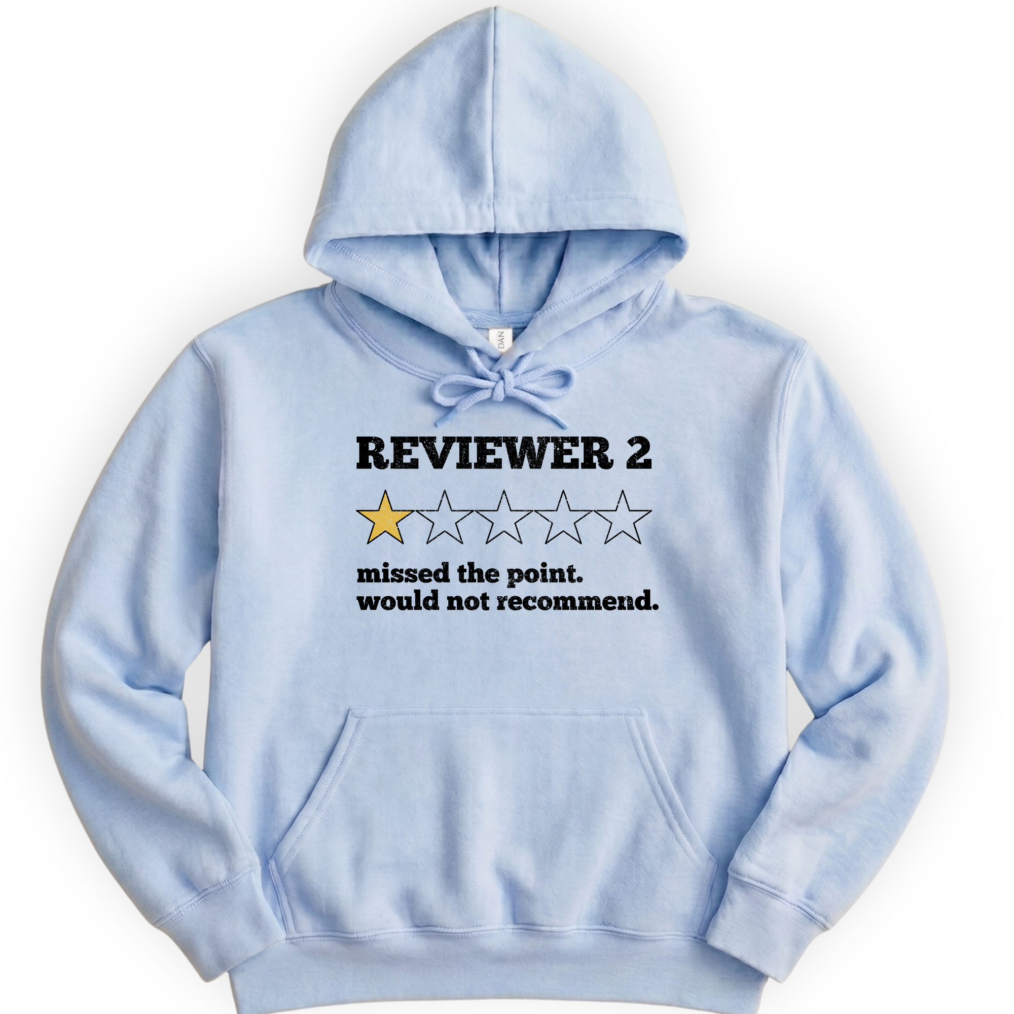 Reviewer 2 Star Review hoodie — Light Blue