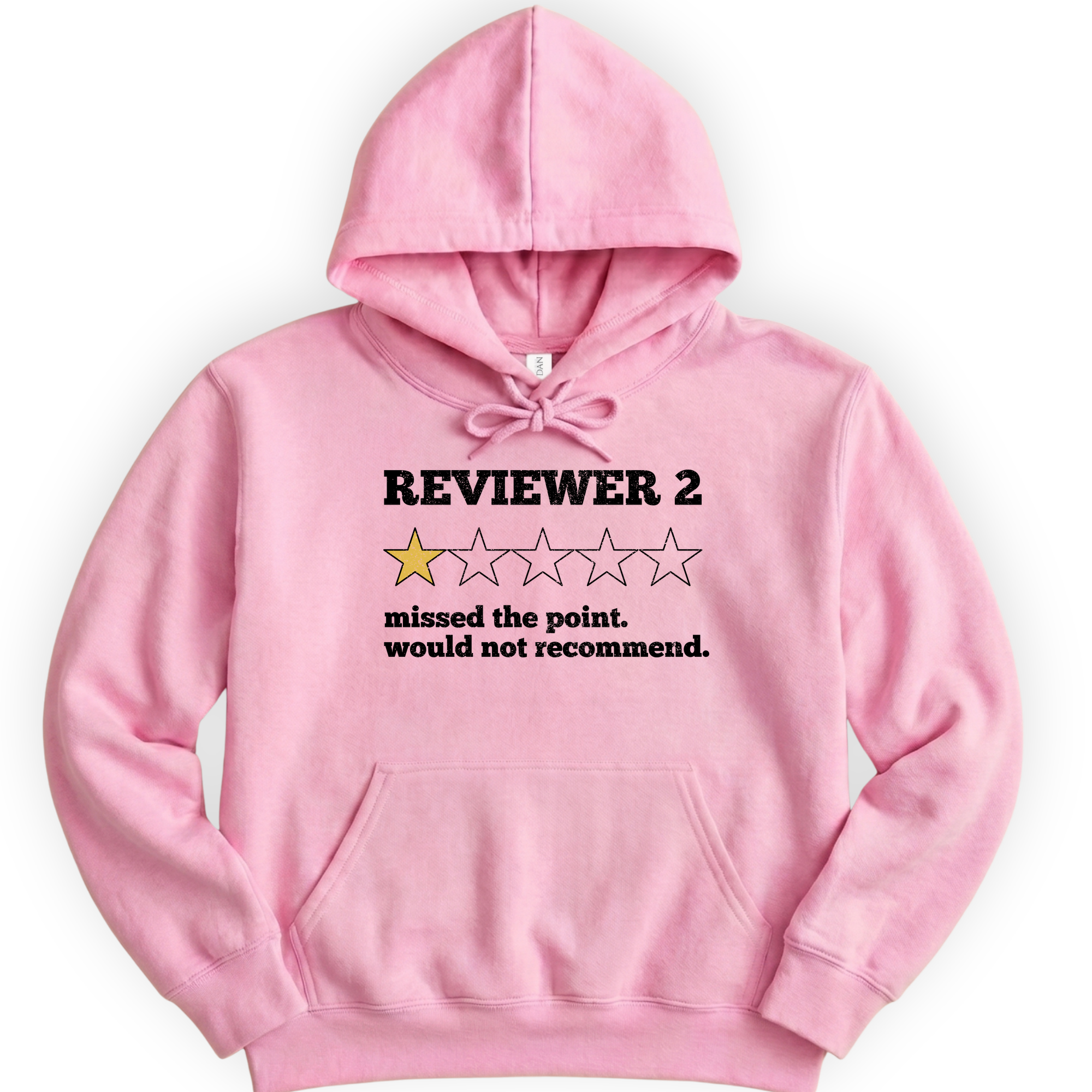 Reviewer 2 Star Review hoodie — Light Pink