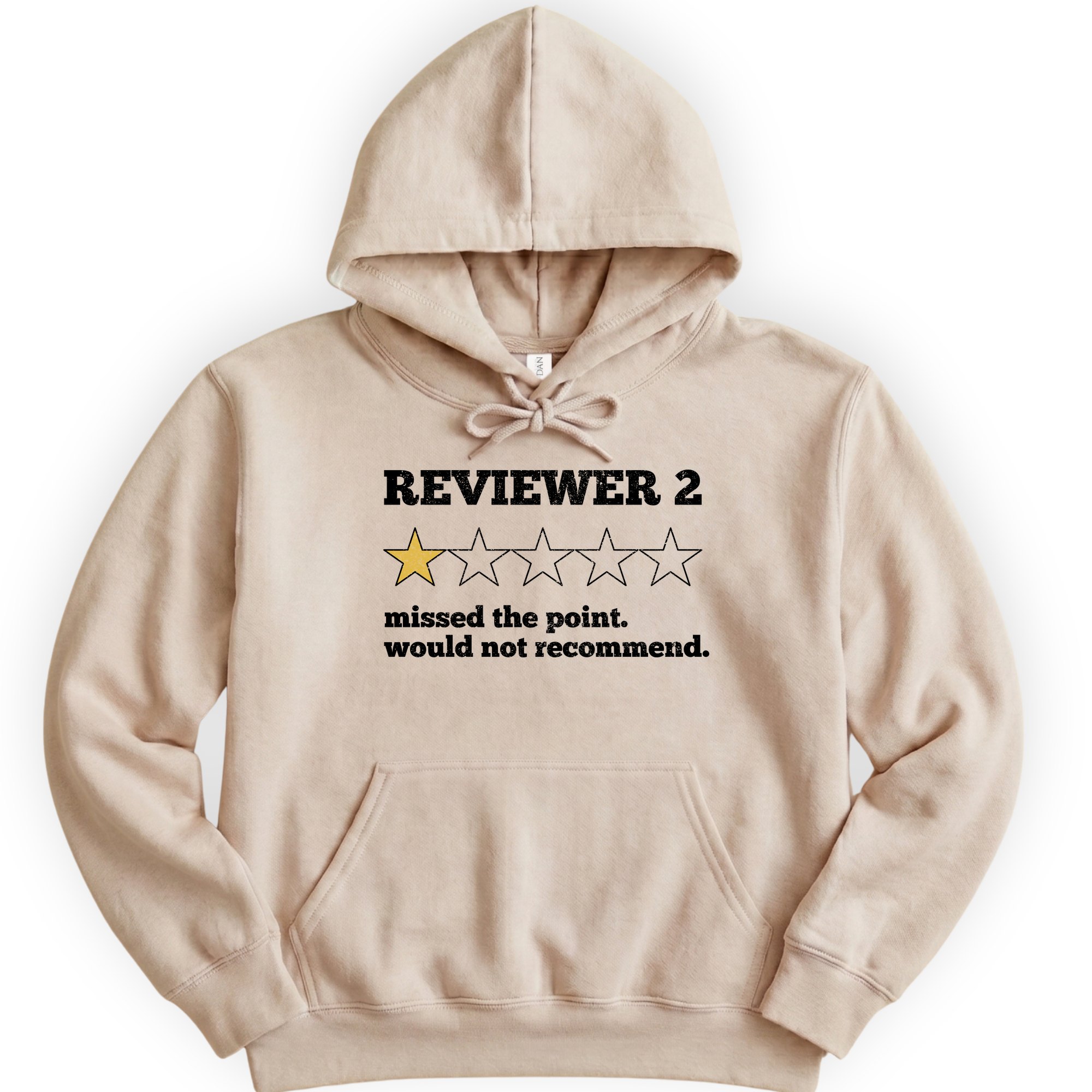 Reviewer 2 Star Review hoodie — Sand