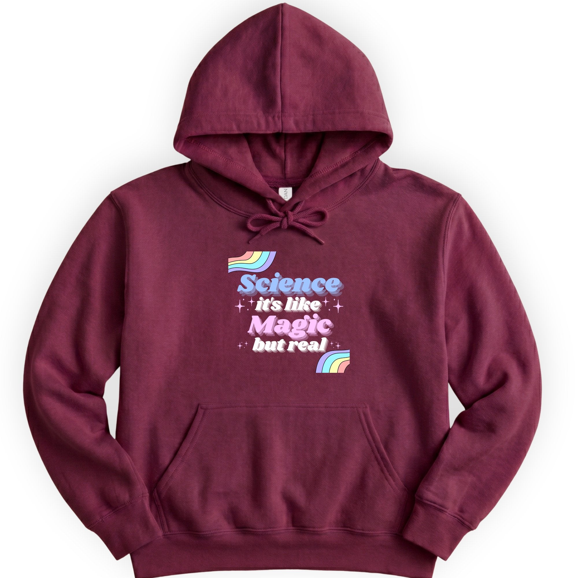 Science Like Magic hoodie — Maroon