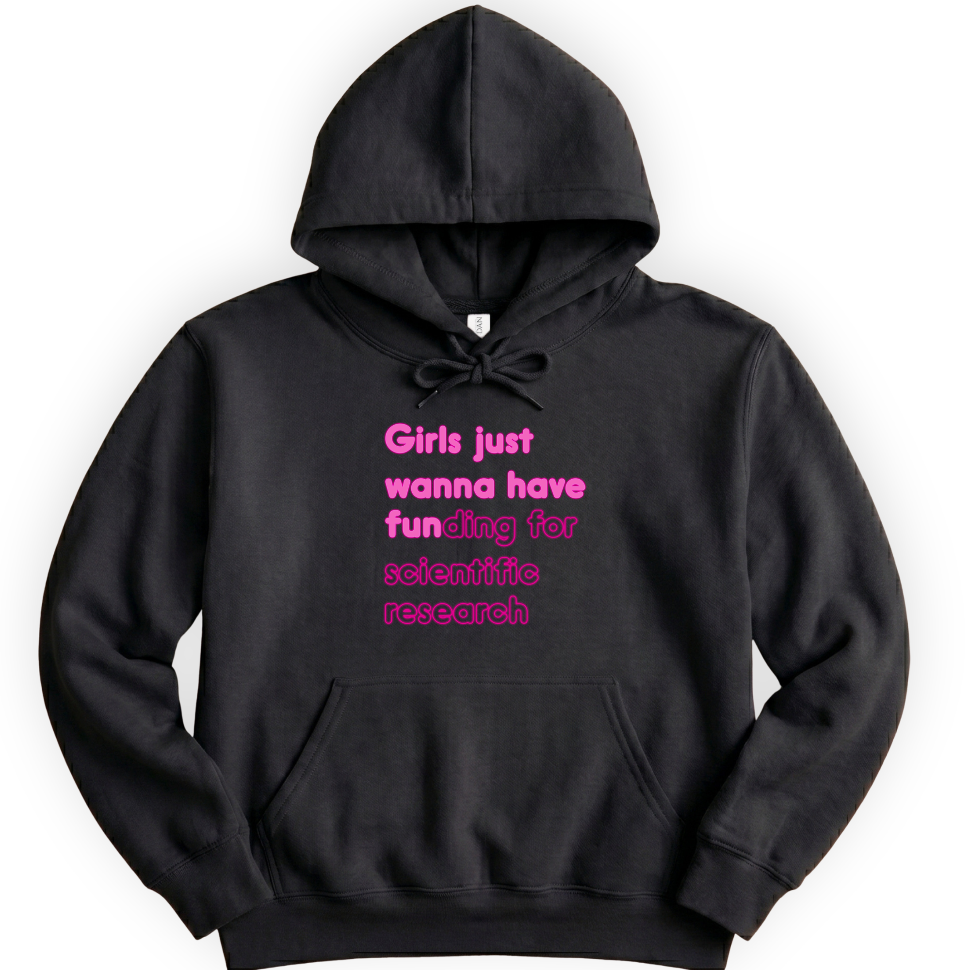 Science Research Funding hoodie — Black