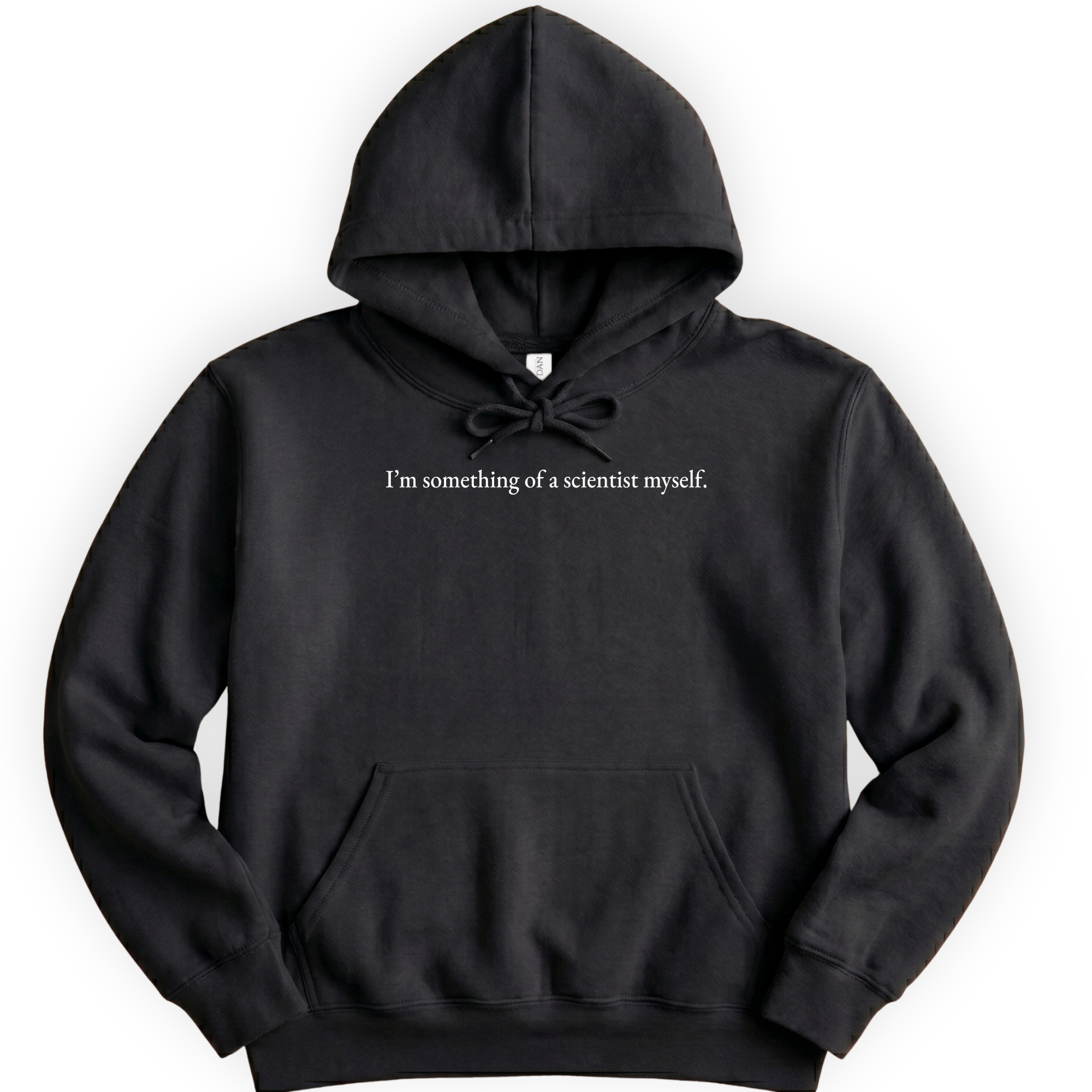 I'm Something Of A Scientist hoodie — Black