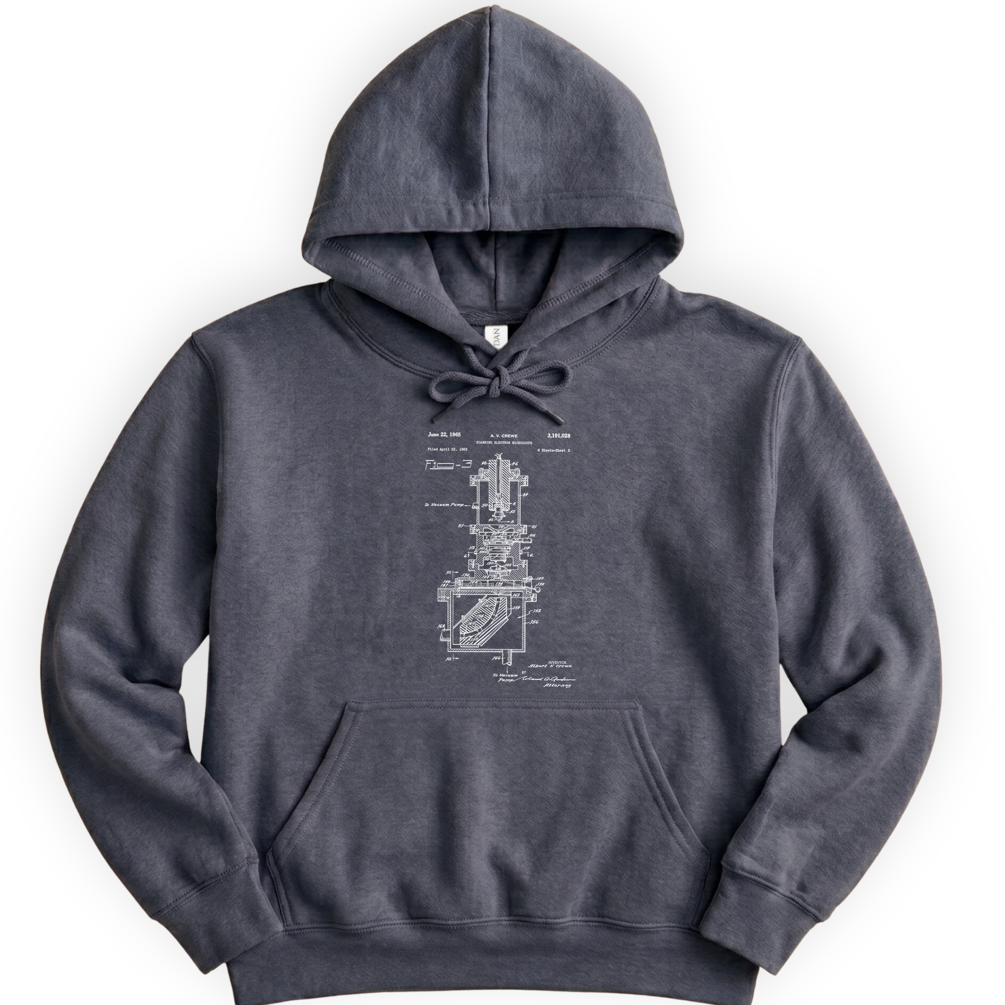 SEM Patent hoodie — Dark Heather