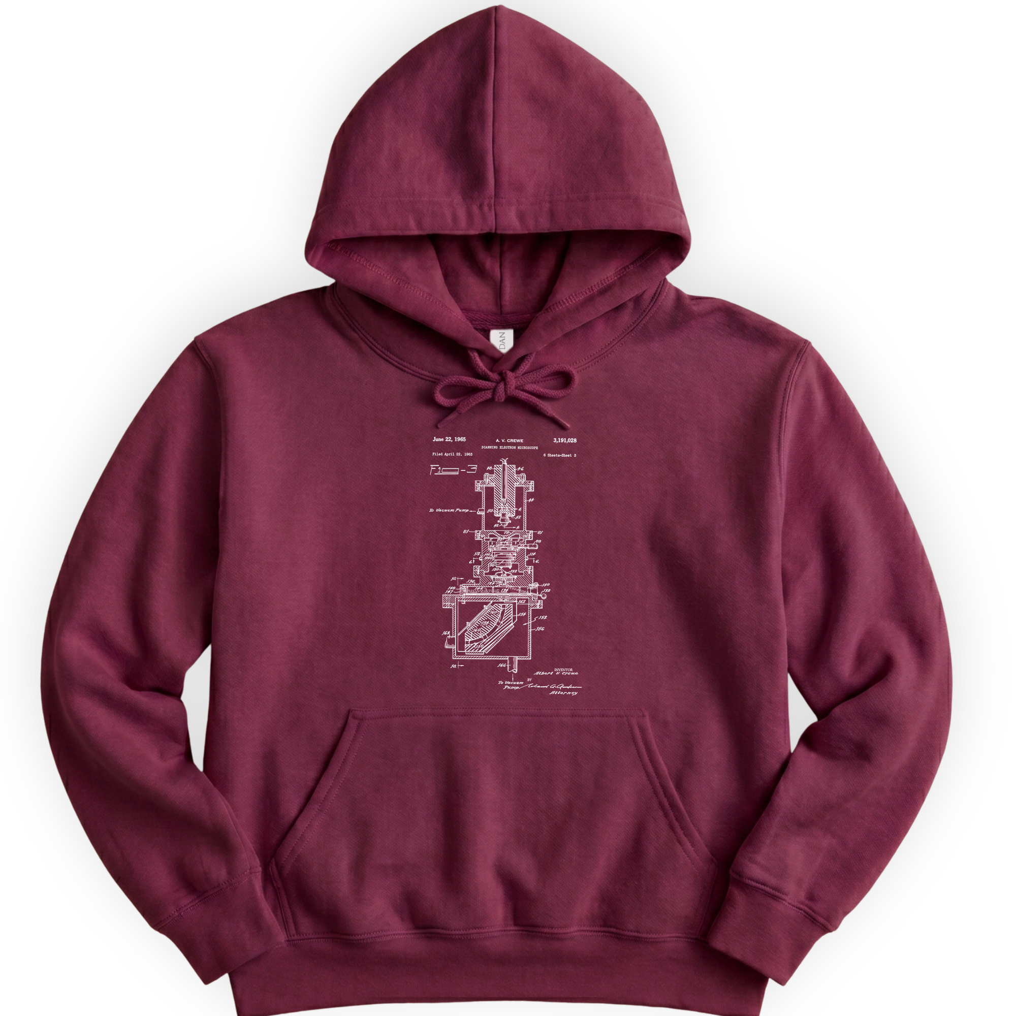 SEM Patent hoodie — Maroon