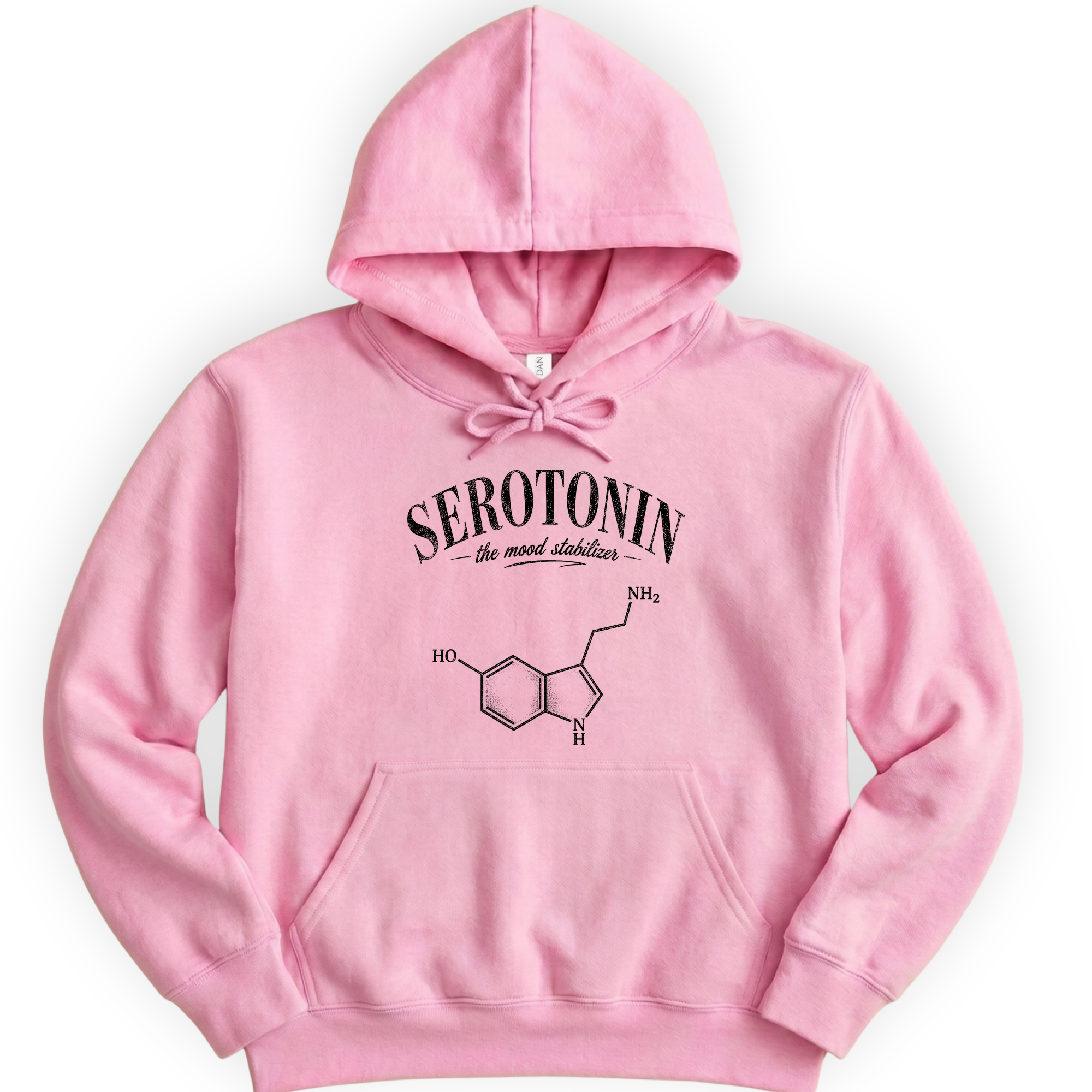 Serotonin The Mood Stabilizer hoodie — Light Pink