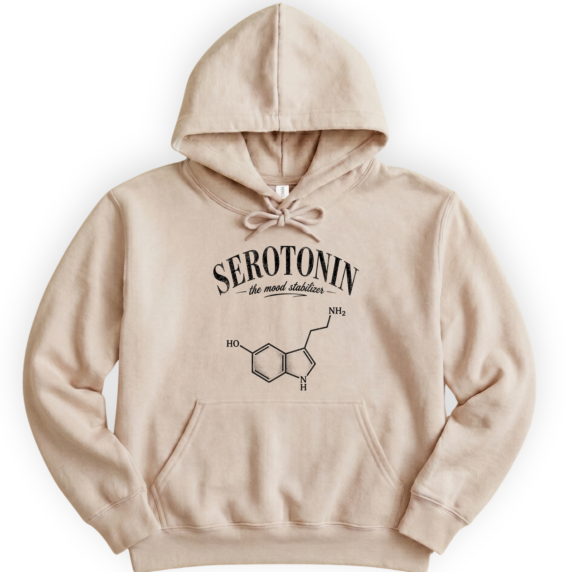 Serotonin The Mood Stabilizer hoodie — Sand