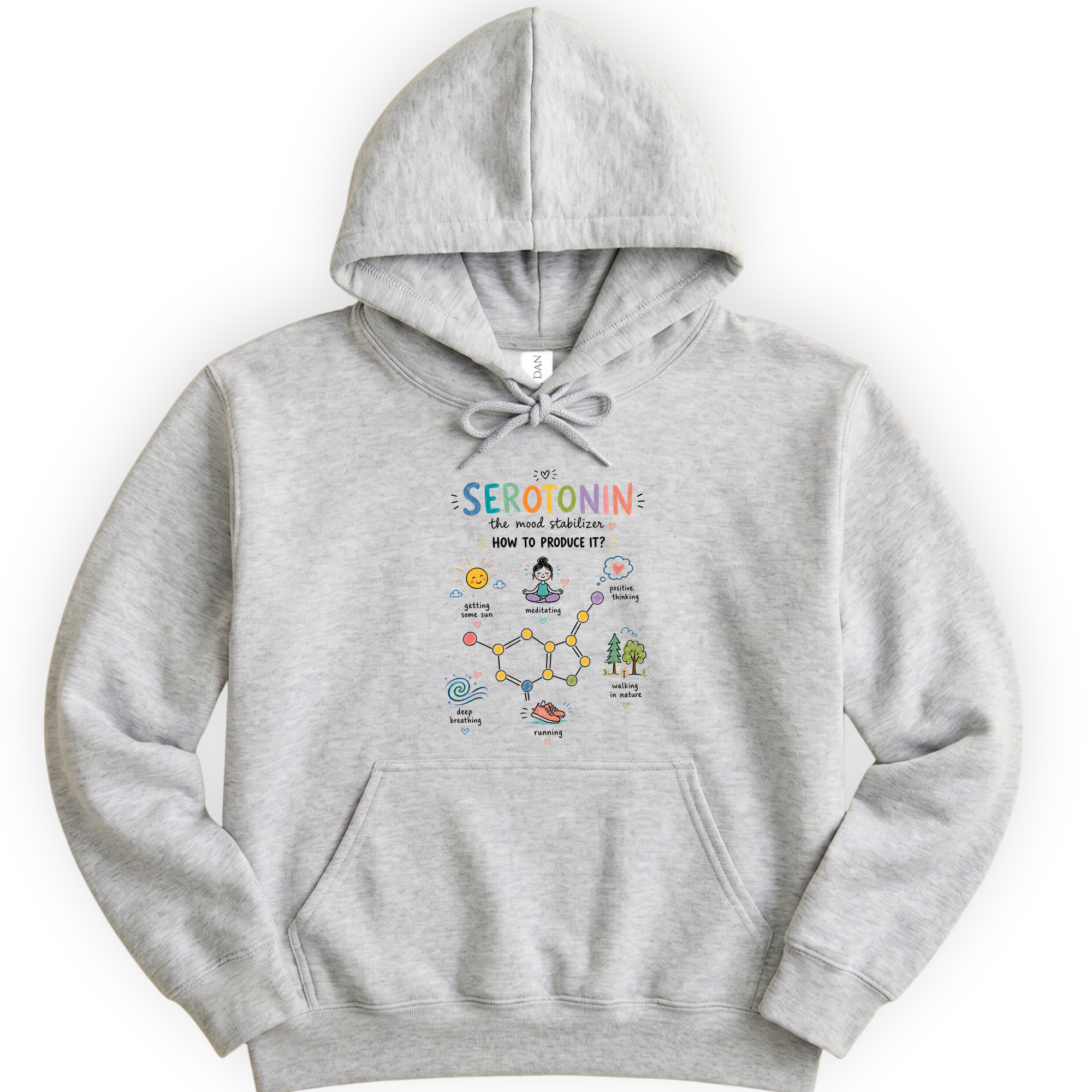 Serotonin hoodie — Ash