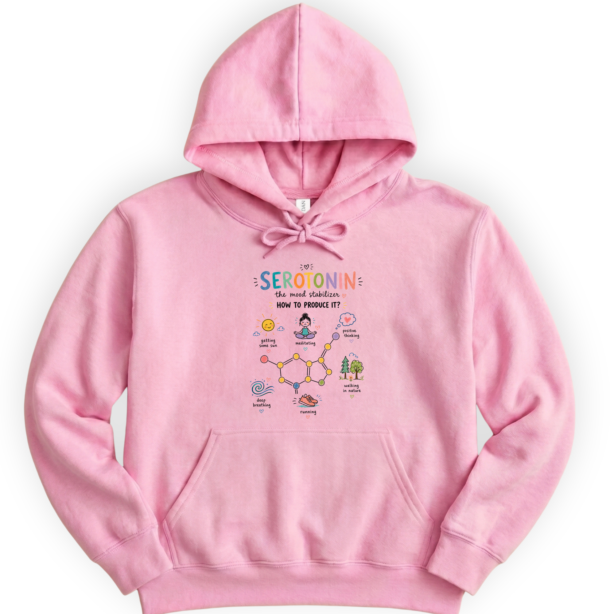 Serotonin hoodie — Light Pink