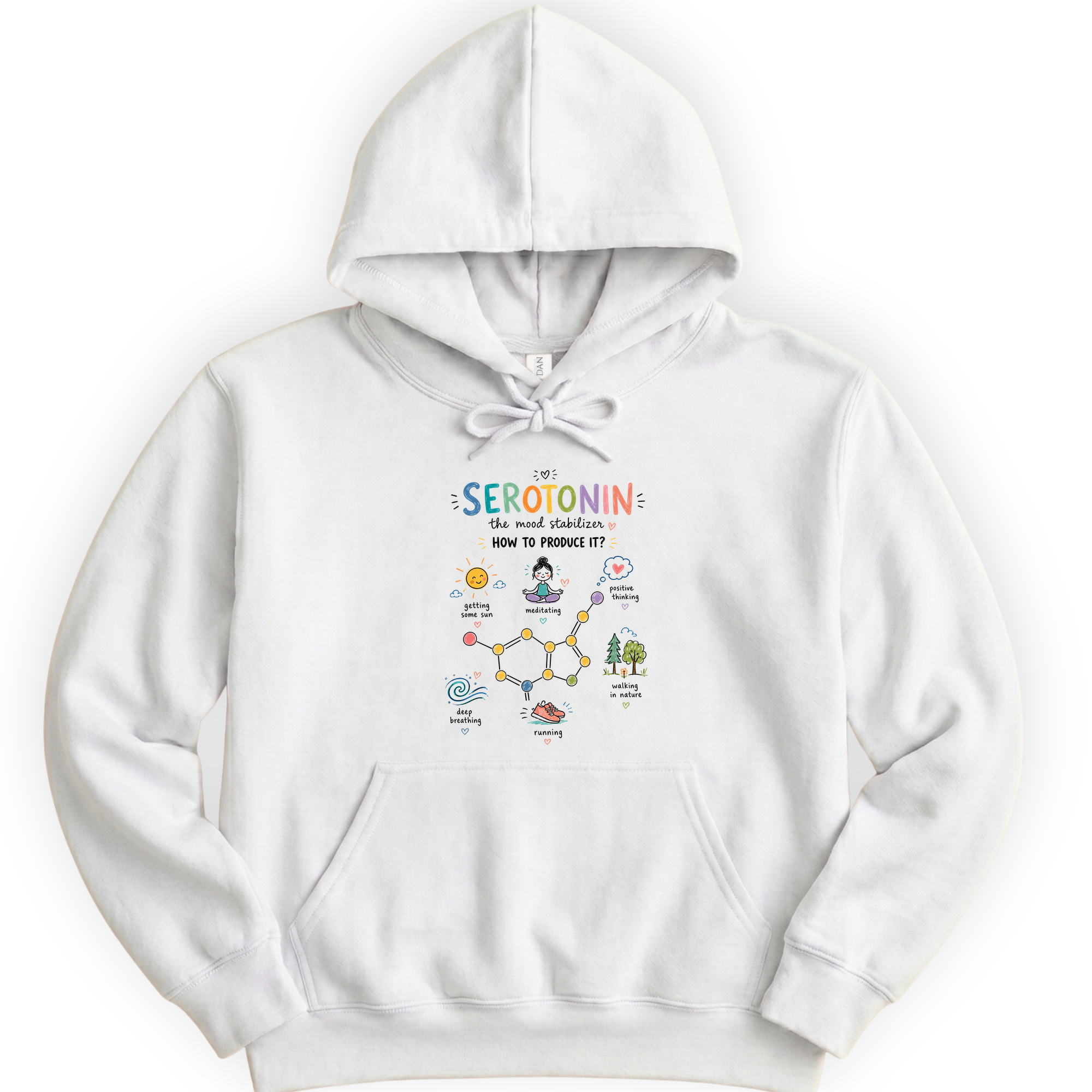 Serotonin hoodie — White
