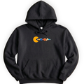 Solar System Pac Man hoodie — Black