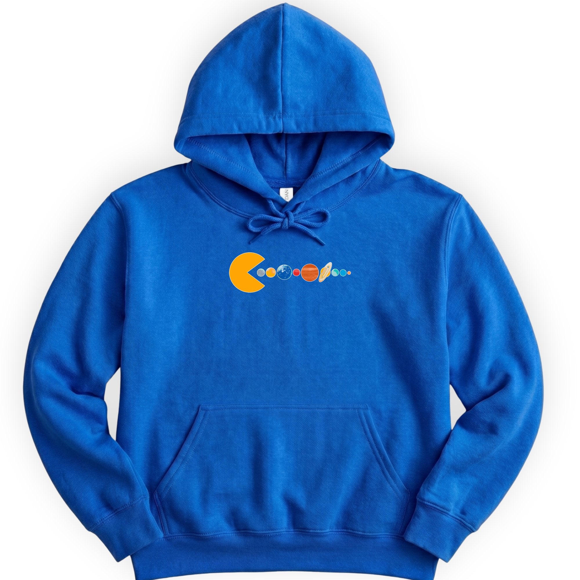 Solar System Pac Man hoodie — Royal