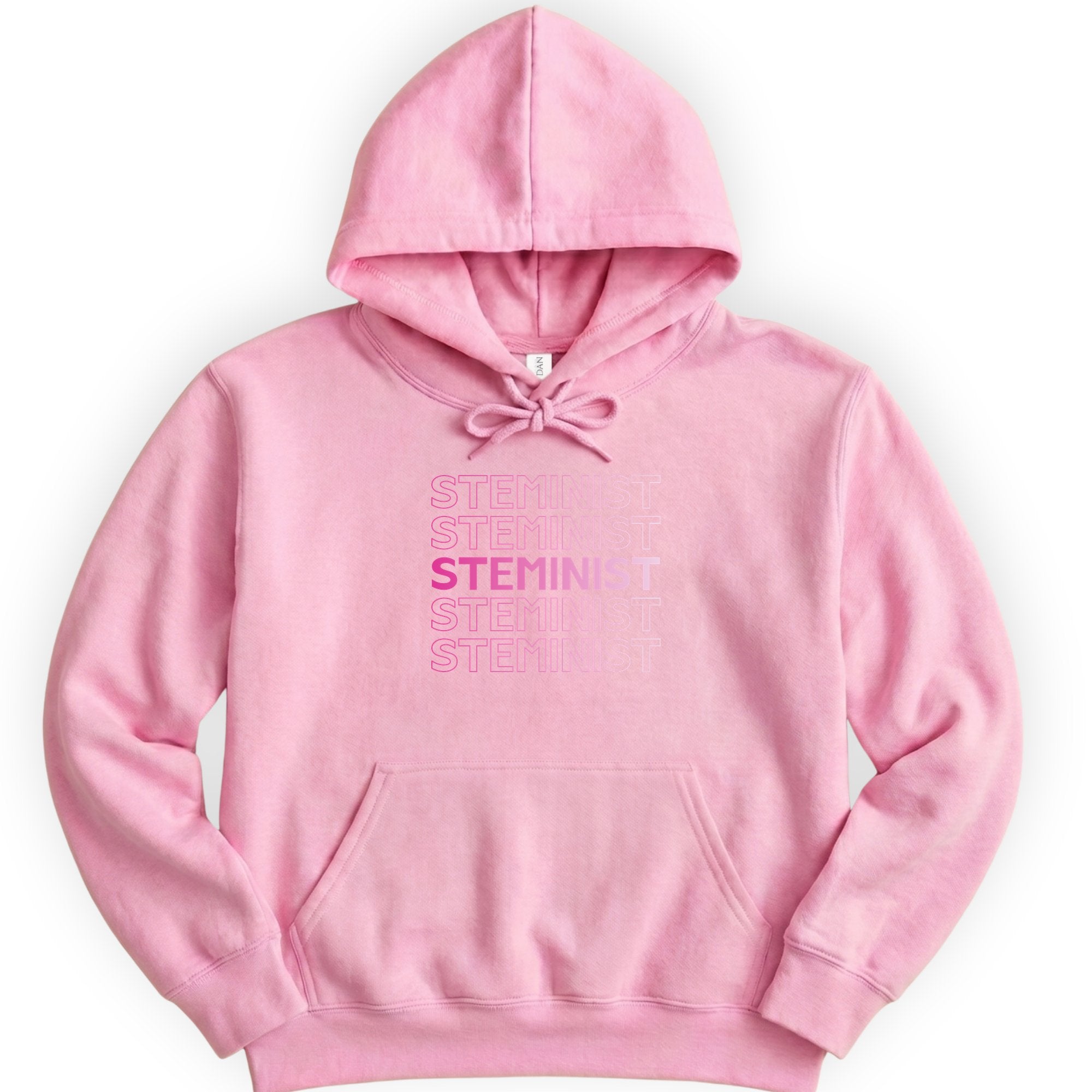 STEMINIST hoodie — Light Pink