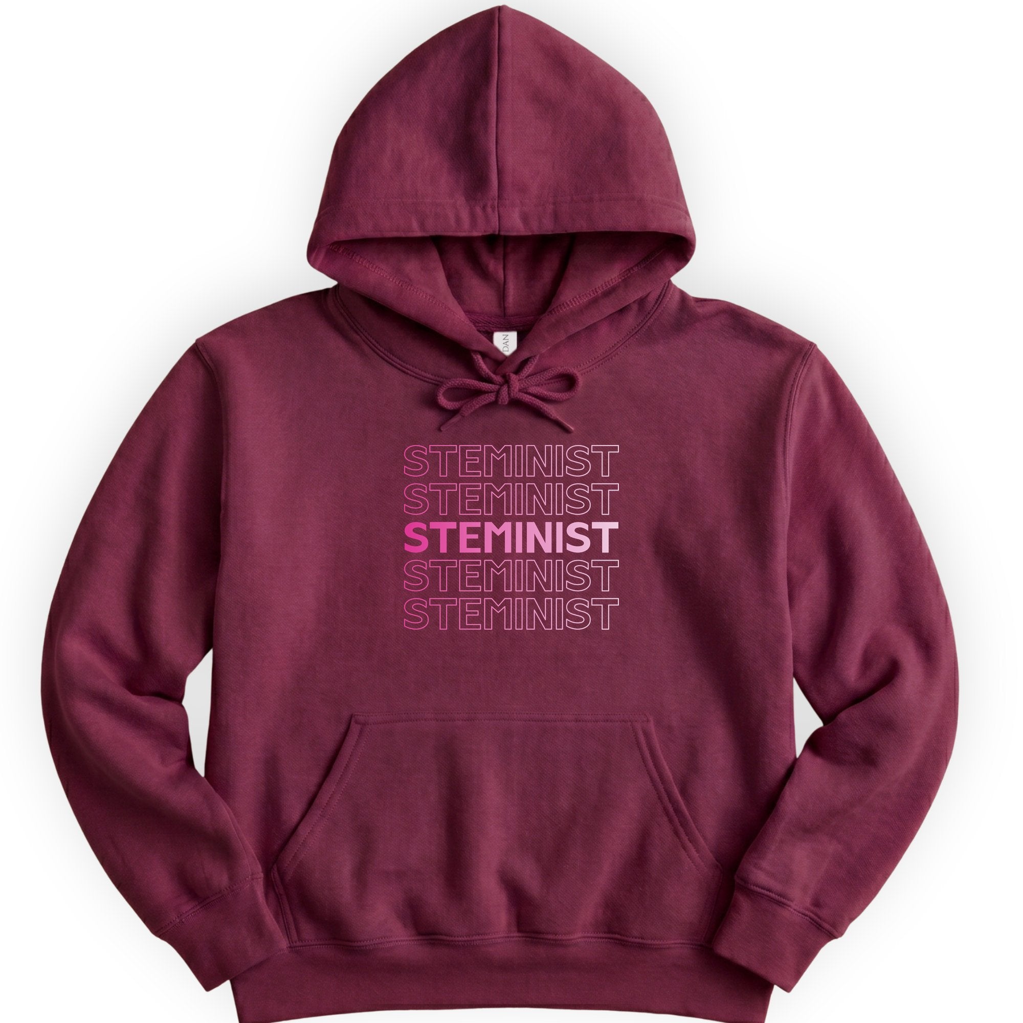 STEMINIST hoodie — Maroon