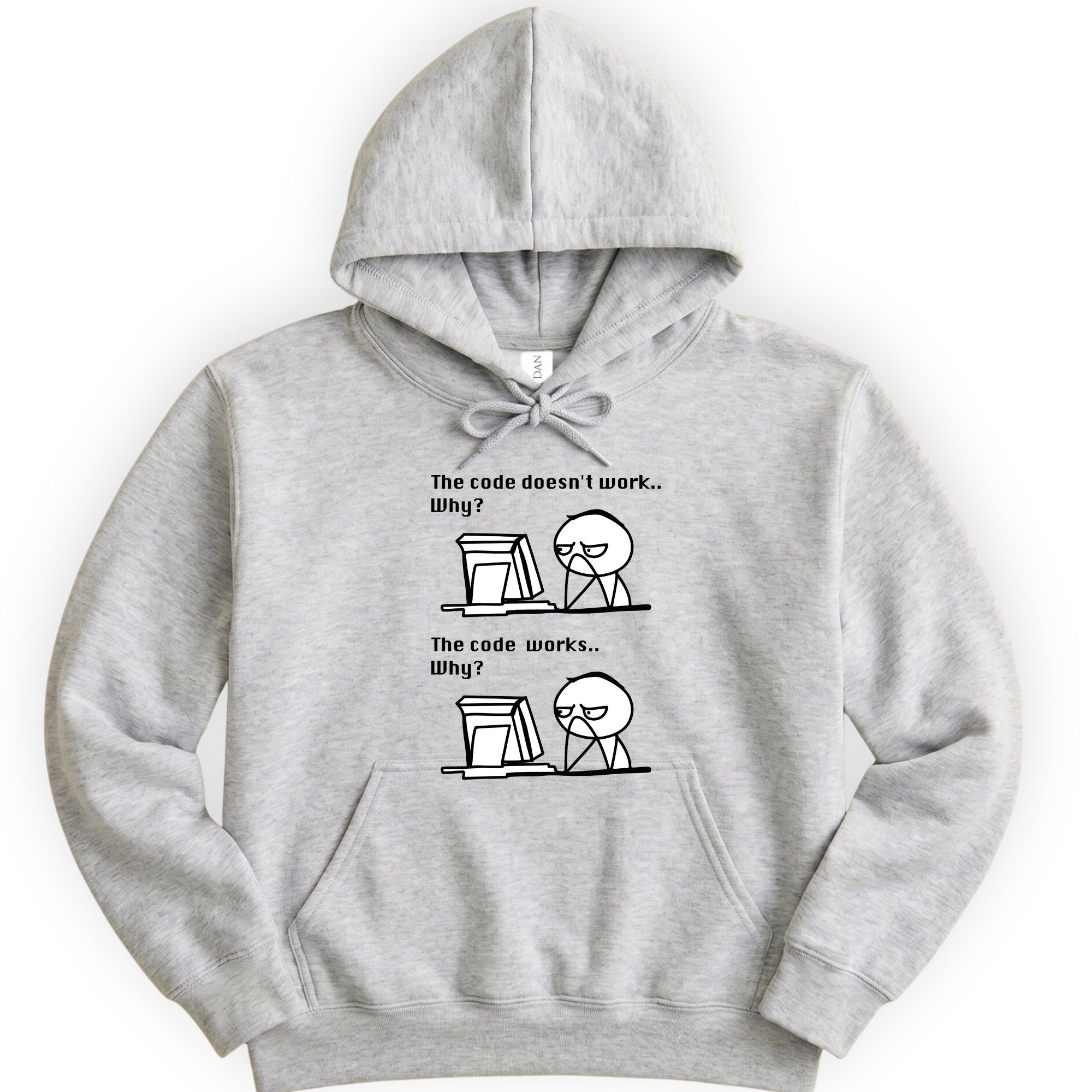 The Code Works hoodie — Ash