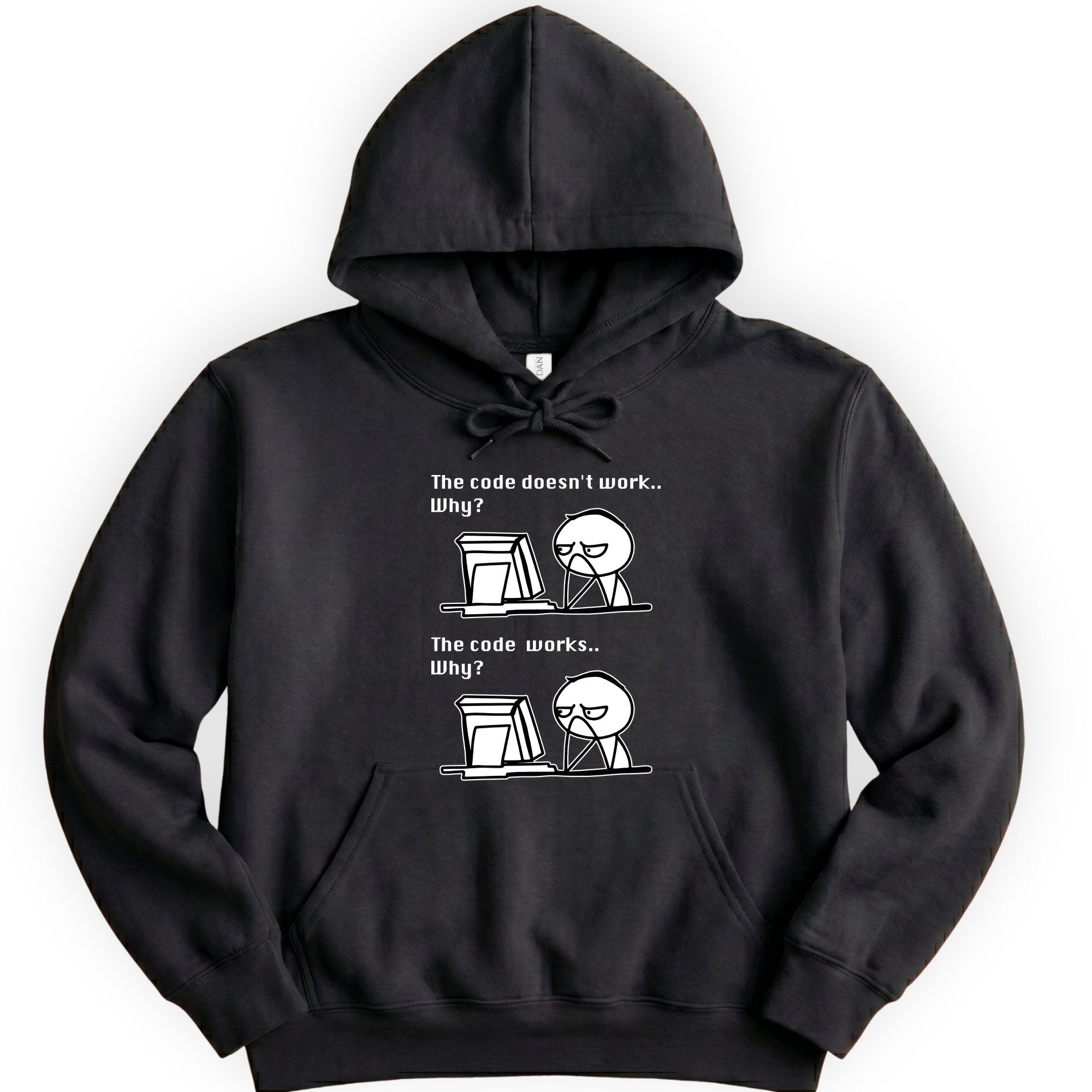 The Code Works hoodie — Black