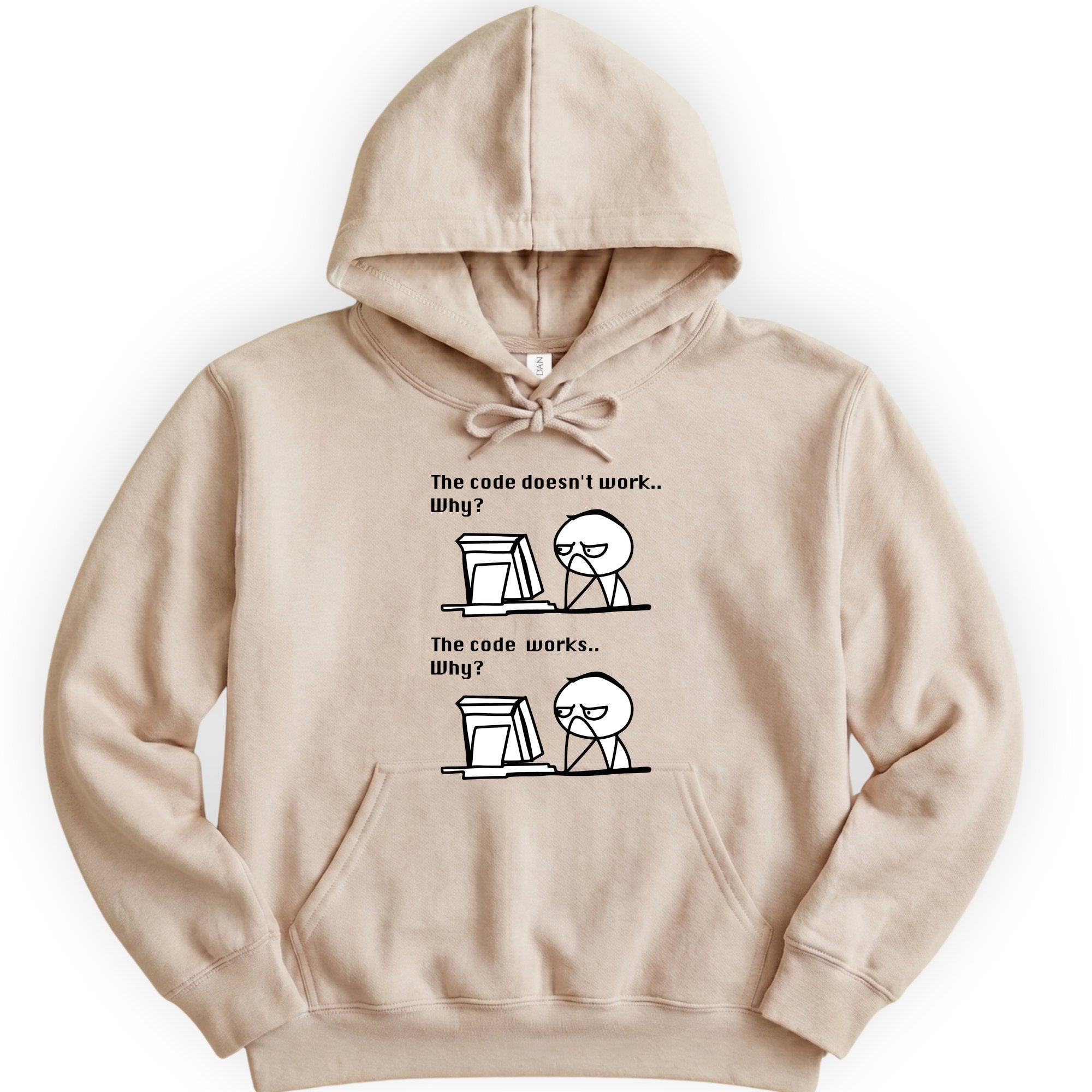 The Code Works hoodie — Sand