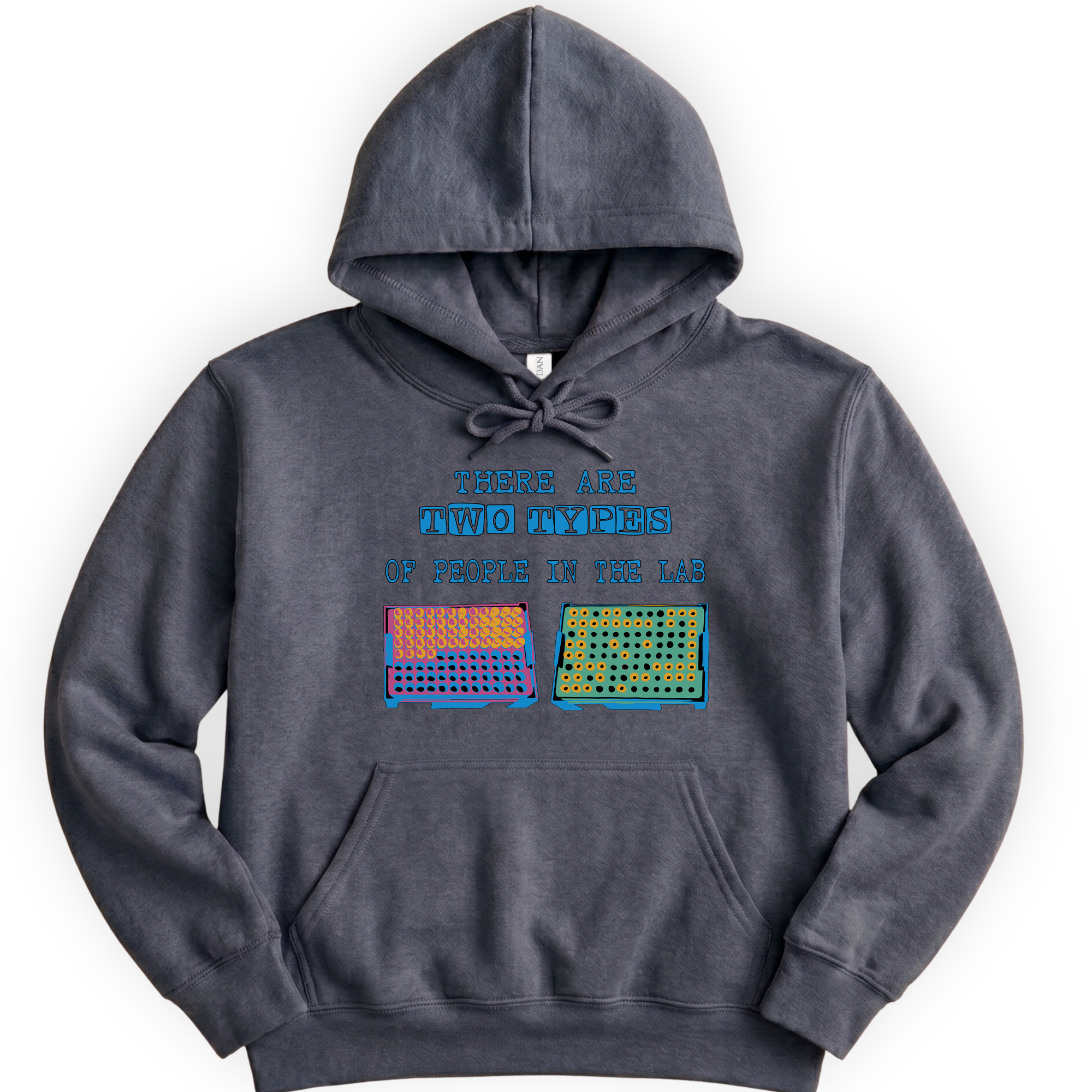 There Are Two Types Of People In The Lab hoodie — Dark Heather