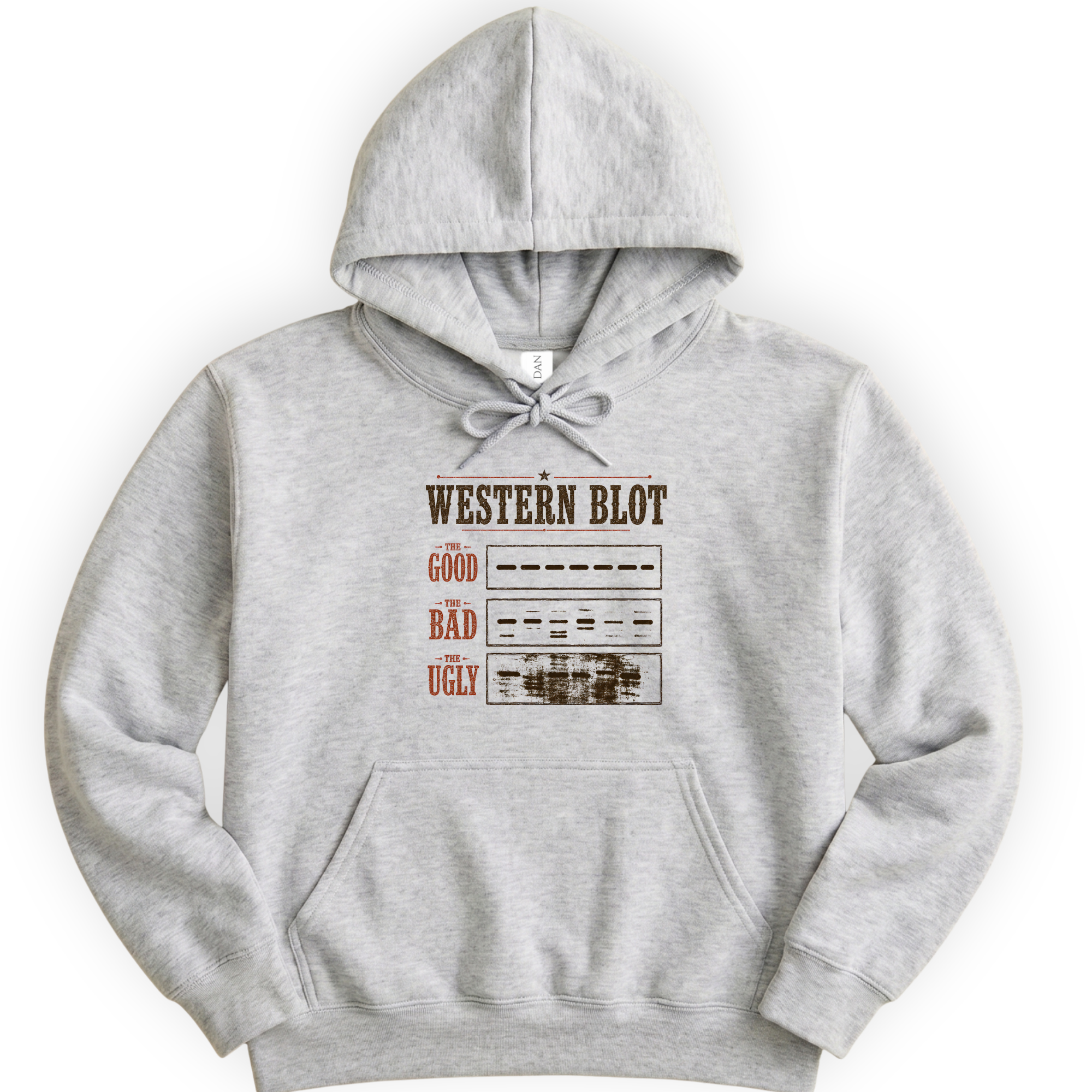 Western Blot hoodie — Ash