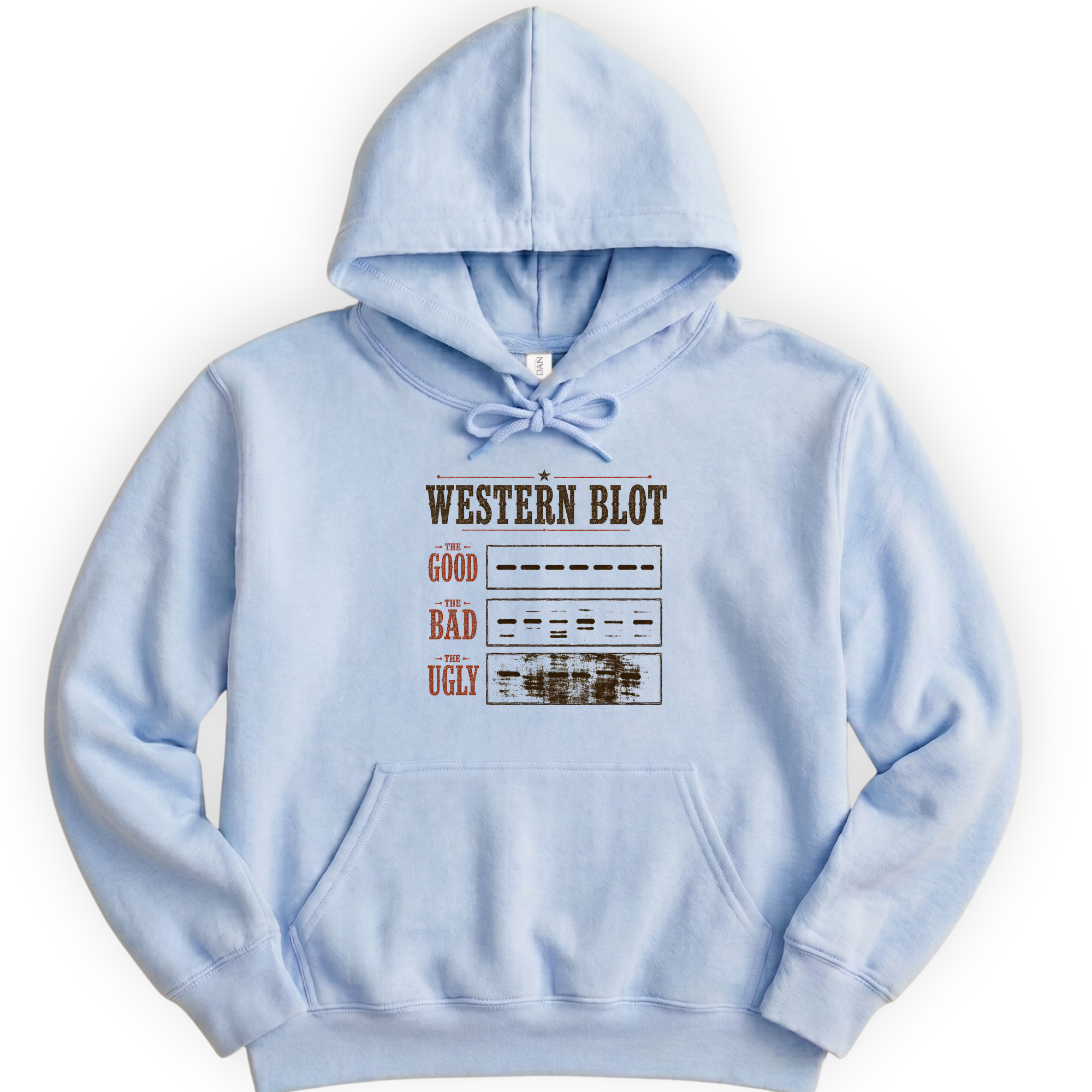 Western Blot hoodie — Light Blue