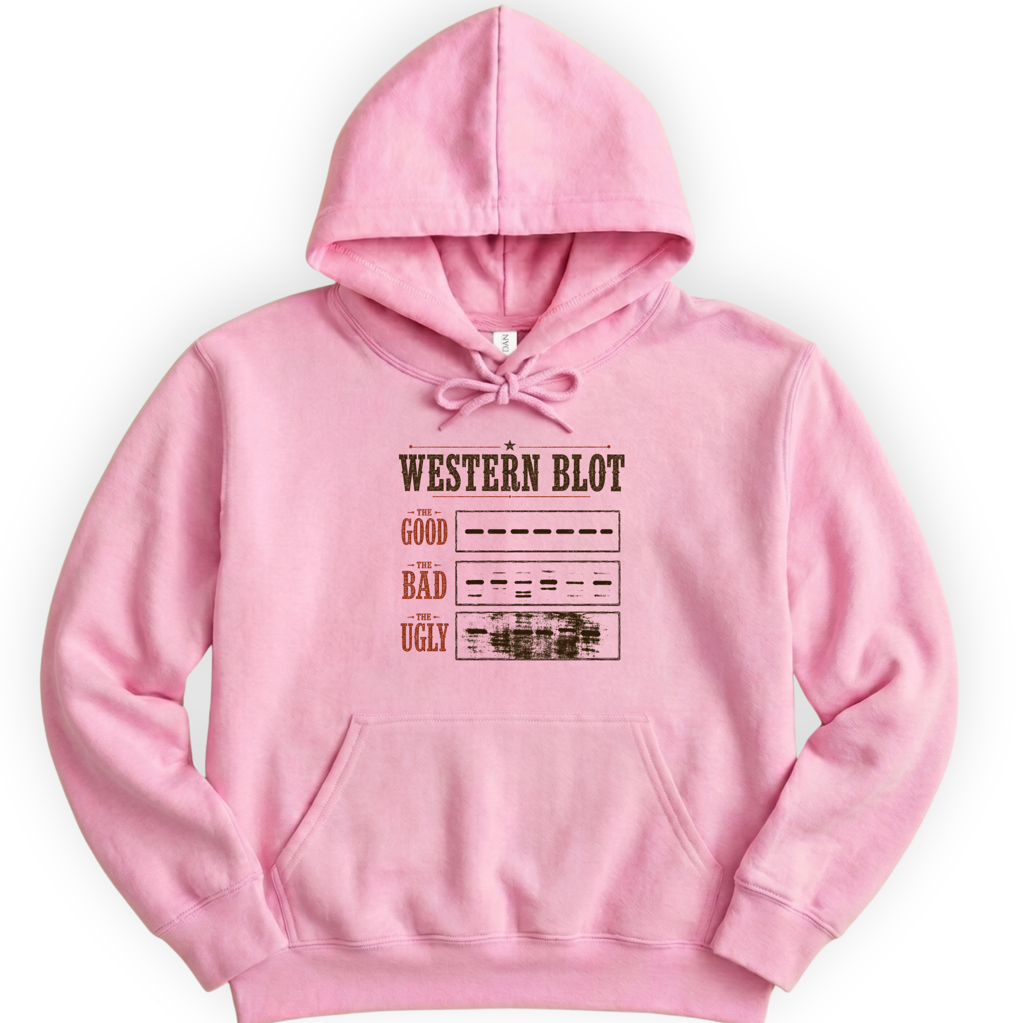 Western Blot hoodie — Light Pink