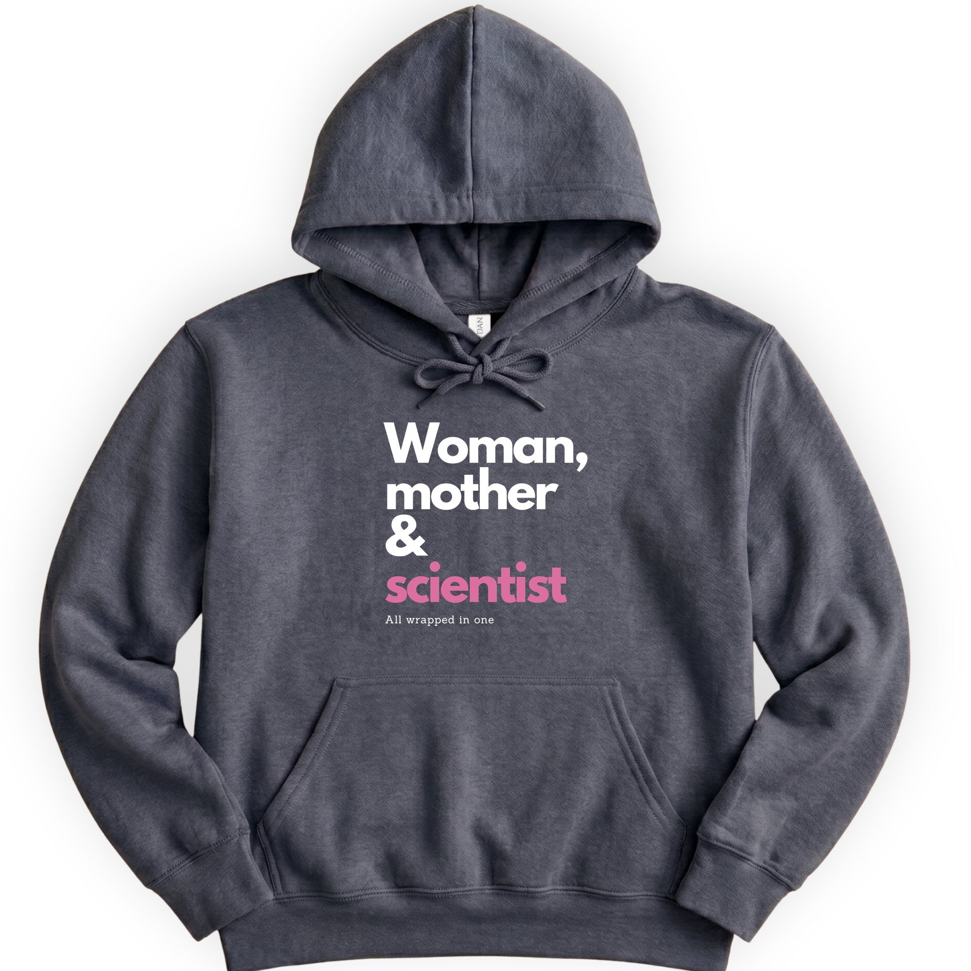 Woman, Mother & Scientist hoodie — Dark Heather