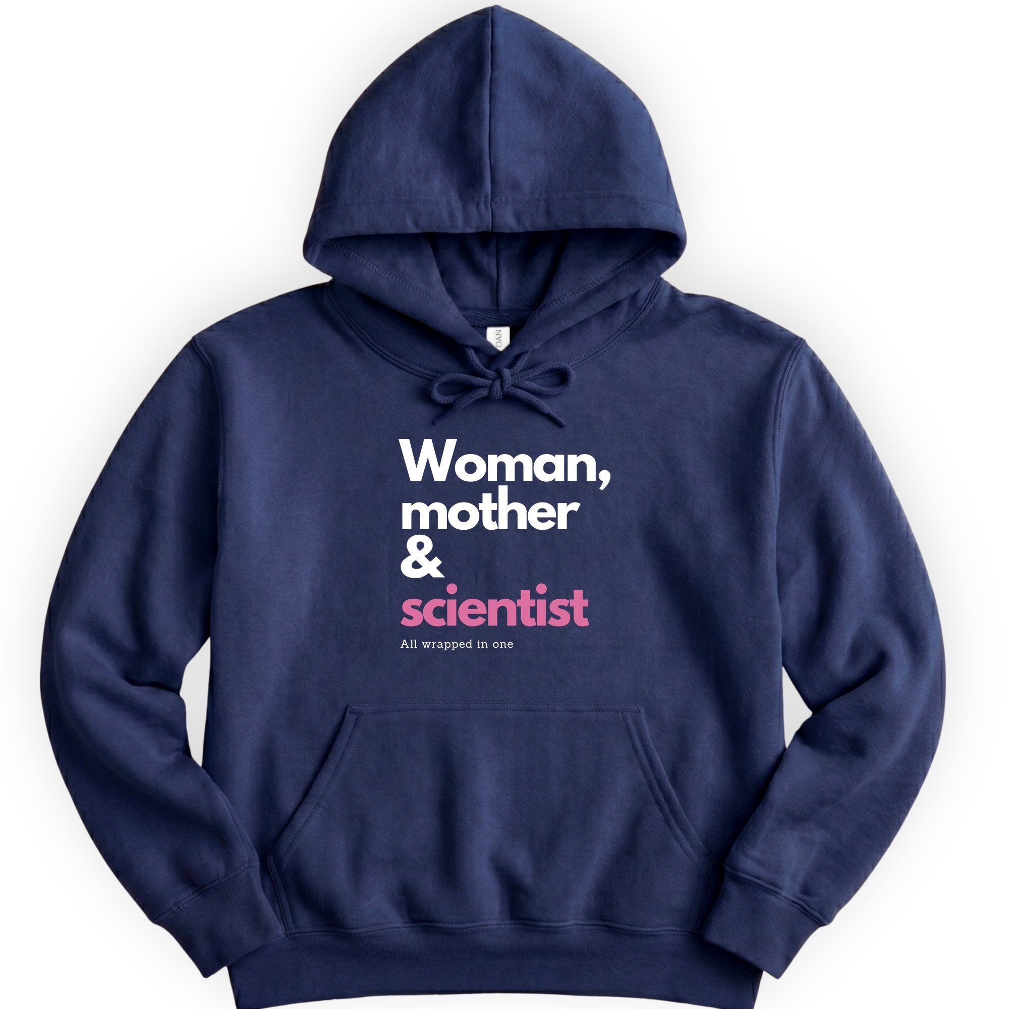 Woman, Mother & Scientist hoodie — Navy