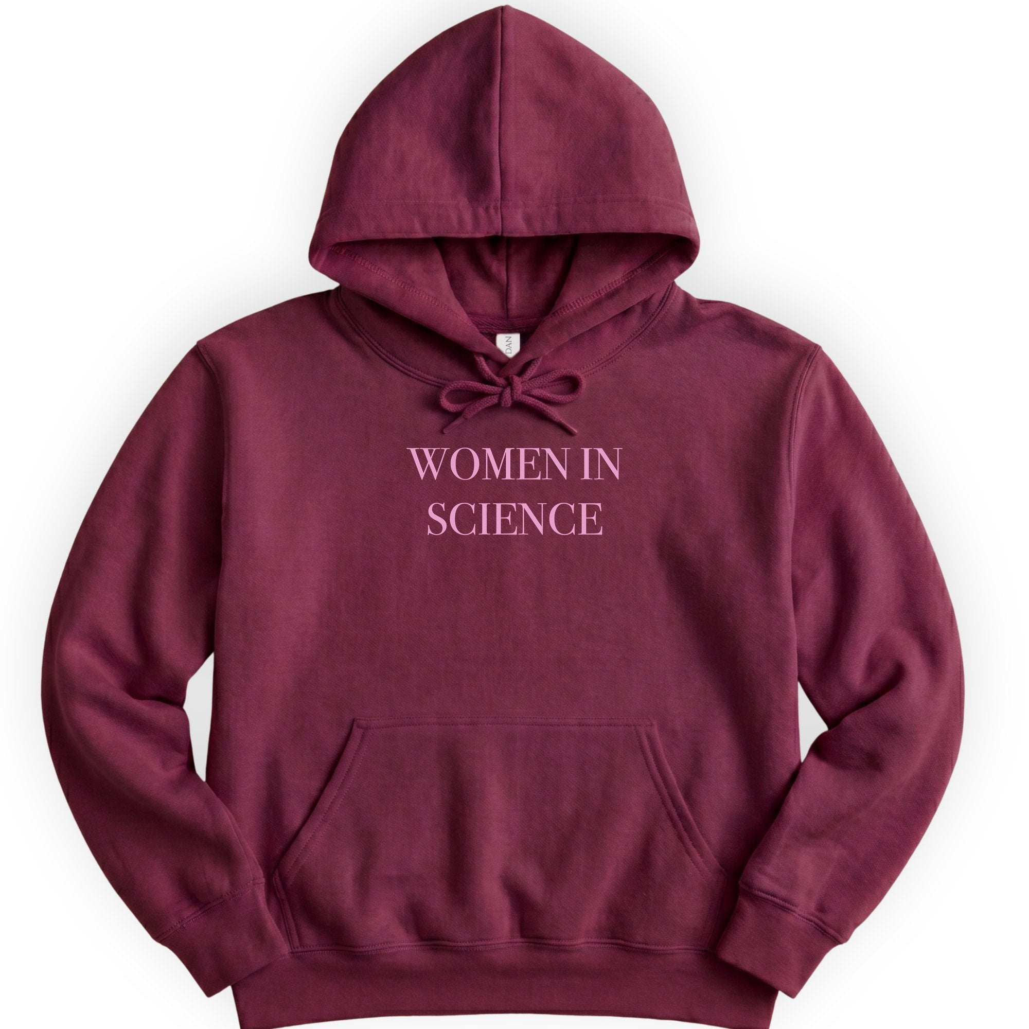 Women In Science hoodie — Maroon