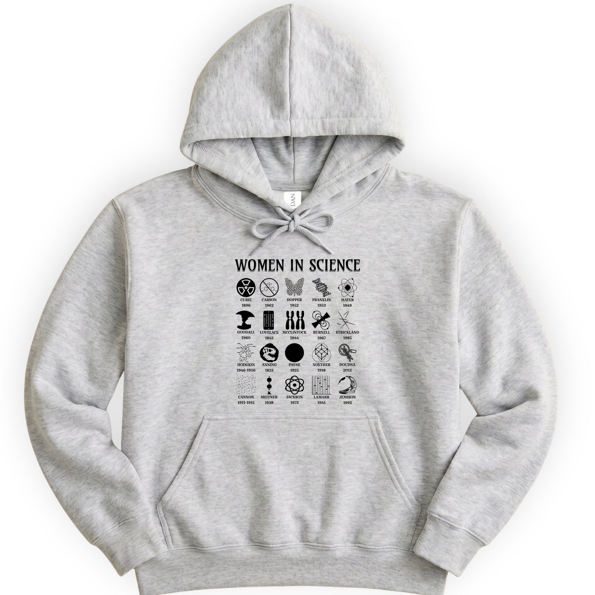 Women Science Pioneers hoodie — Ash