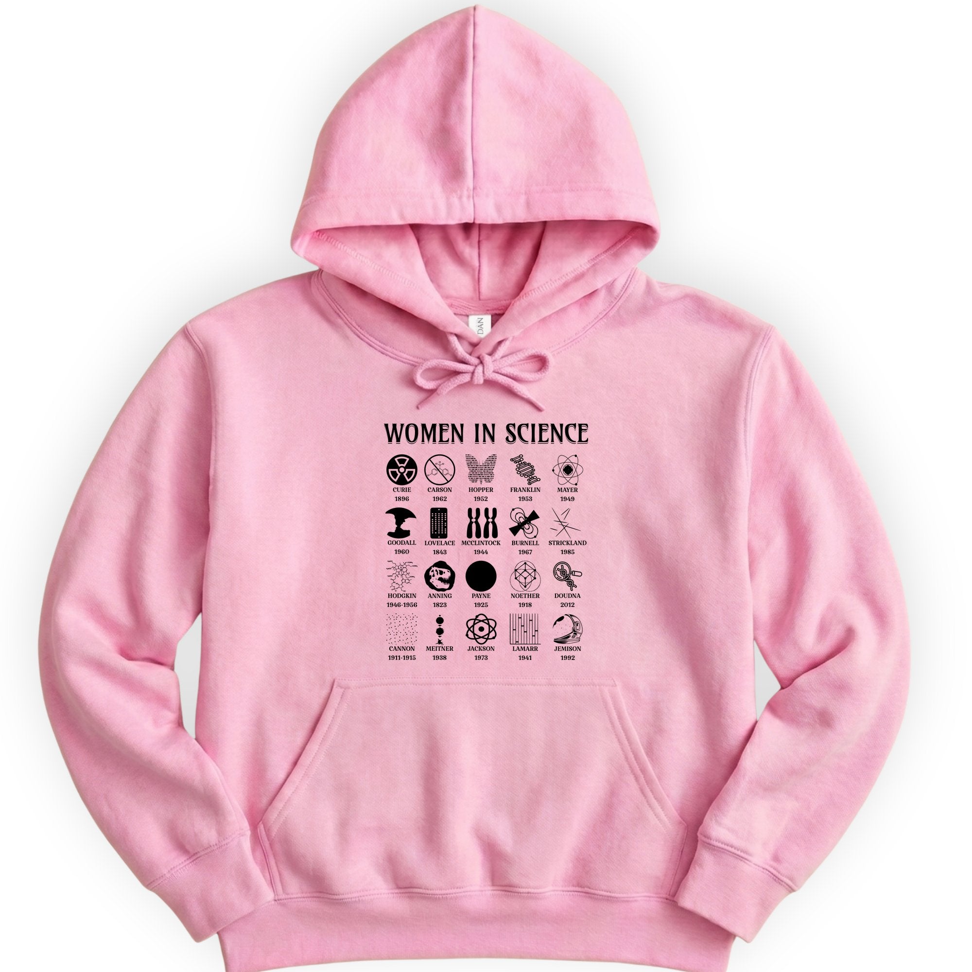 Women Science Pioneers hoodie — Light Pink