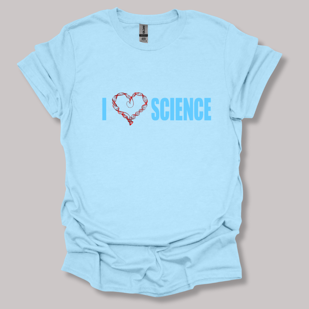 I Love Science T-shirt Light Blue / S