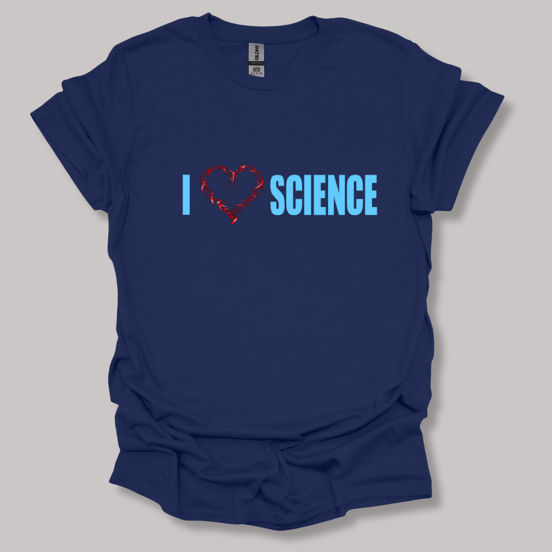 I Love Science T-shirt Navy / S