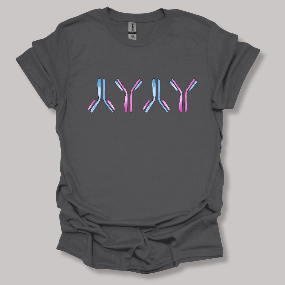 IgG antibodies T-shirt Charcoal / S