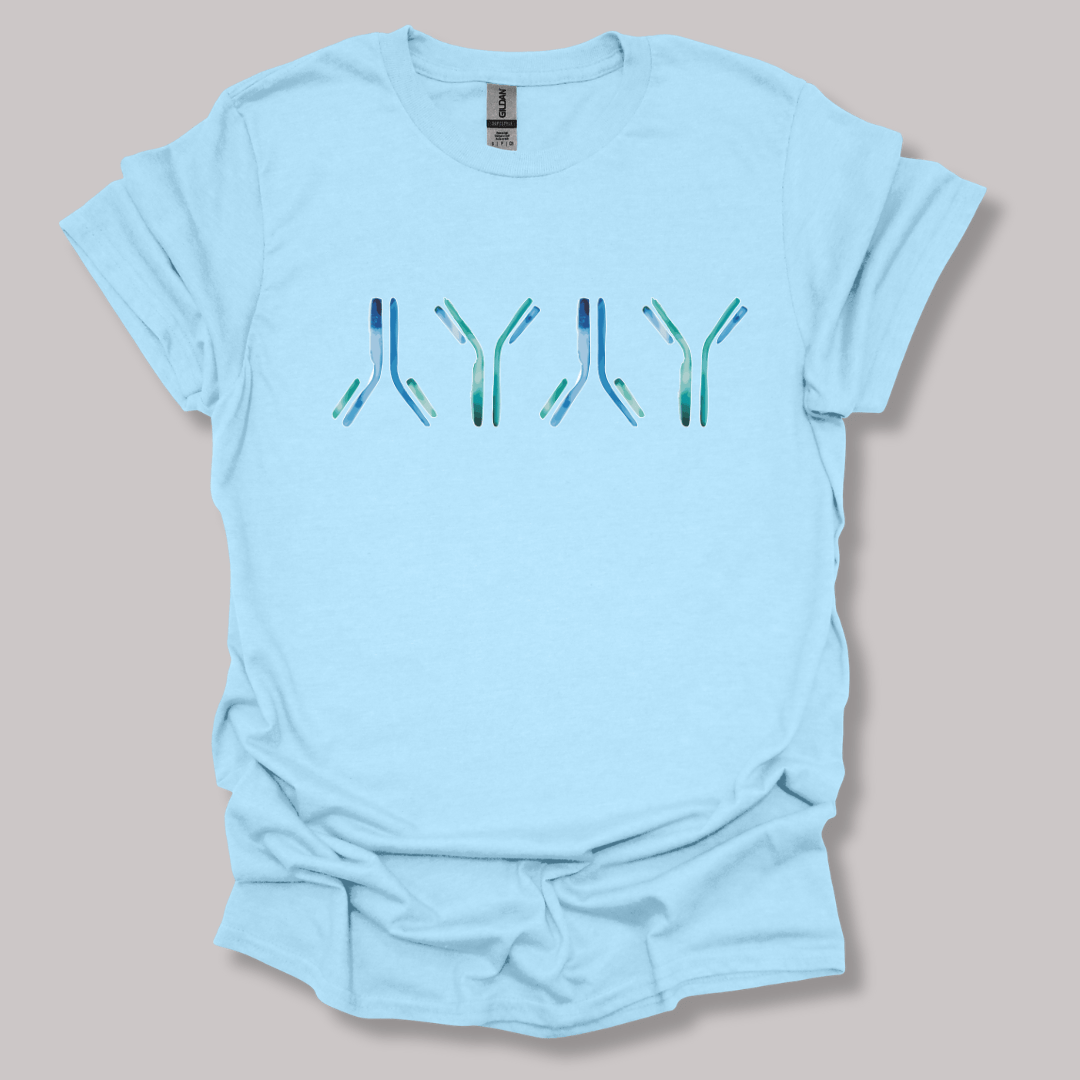 IgG antibodies T-shirt Light Blue / S