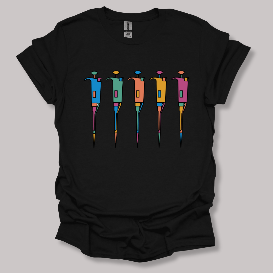 Lab Pipettes T-shirt Black / S