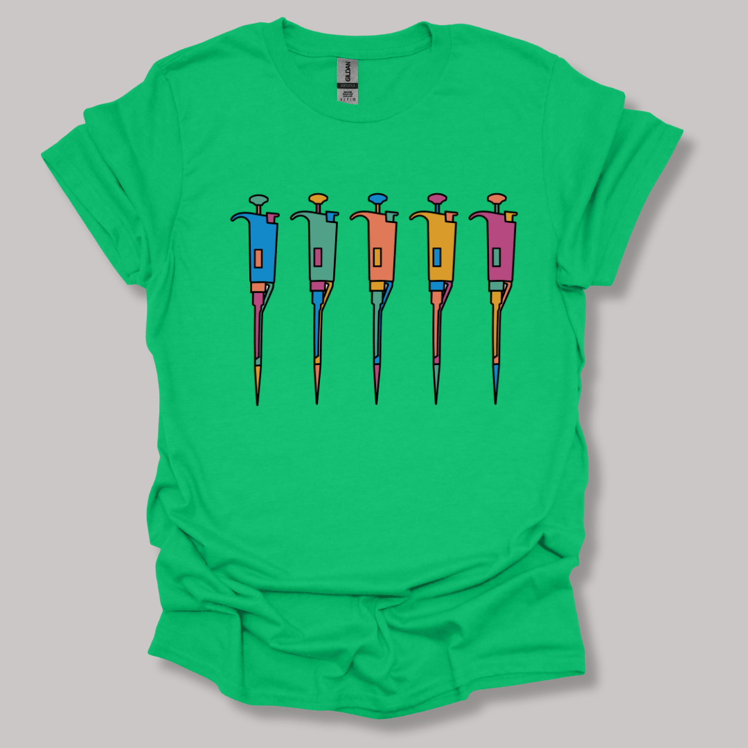 Lab Pipettes T-shirt Irish Green / S