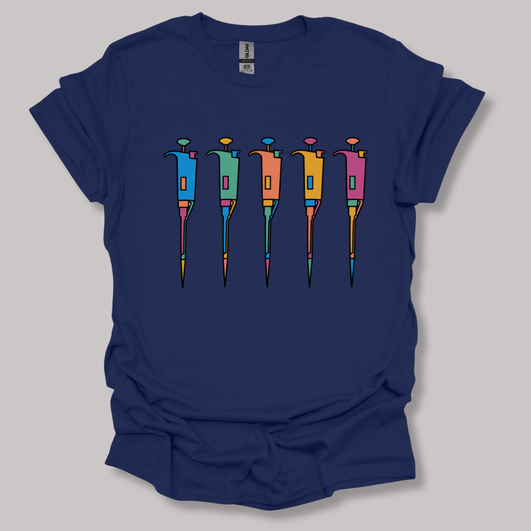 Lab Pipettes T-shirt Navy / S