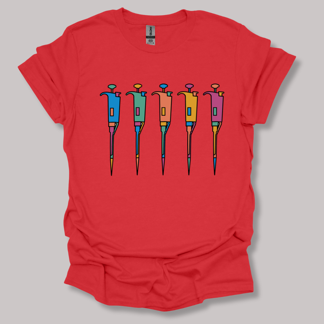 Lab Pipettes T-shirt Red / S