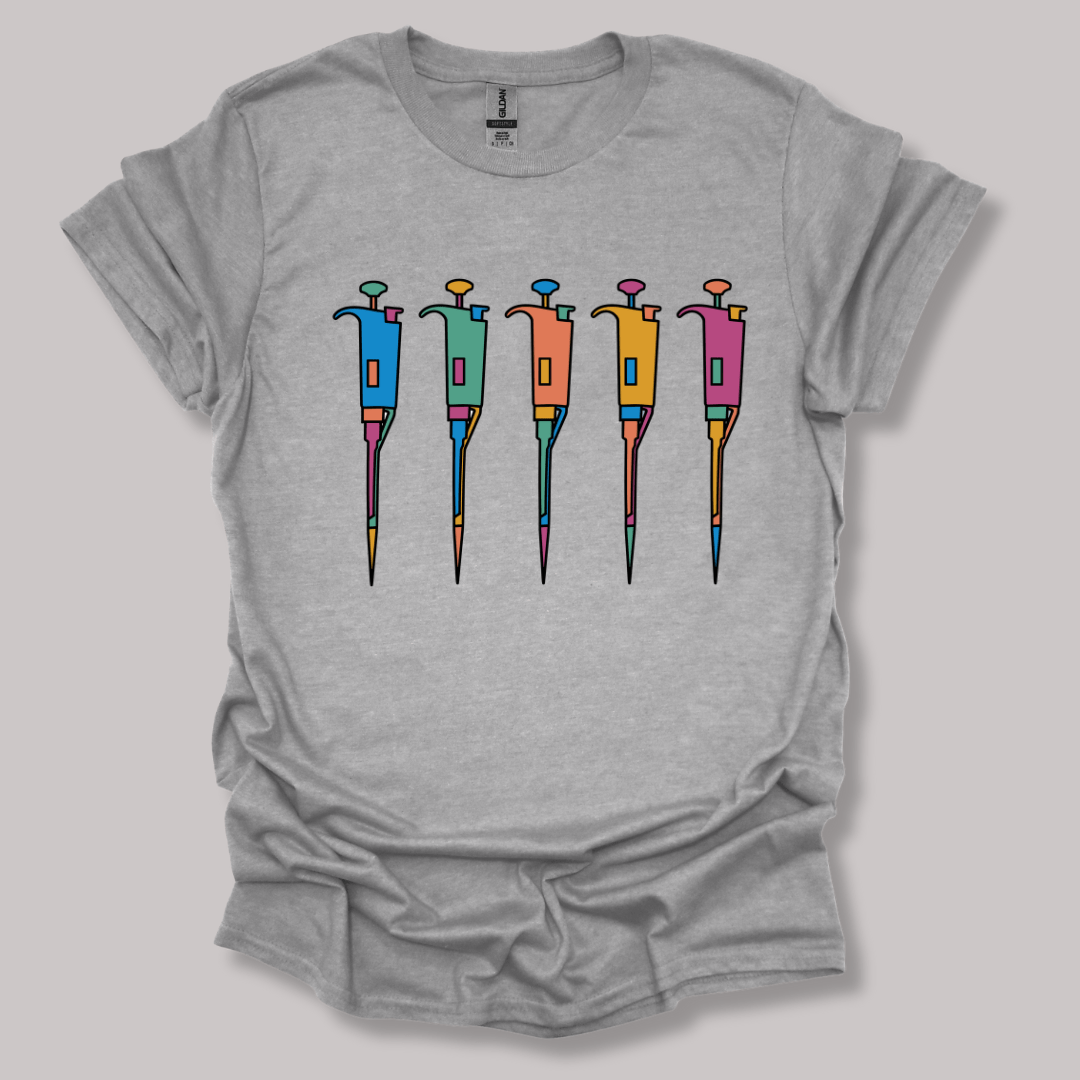 Lab Pipettes T-shirt Sports Grey / S