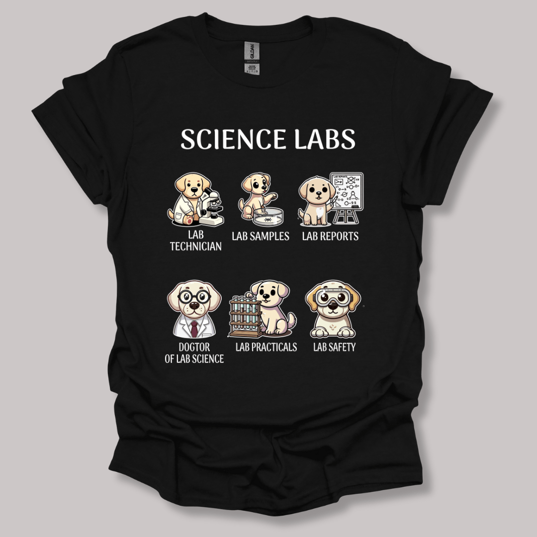 Lab Research Dogs T-Shirt Black / S