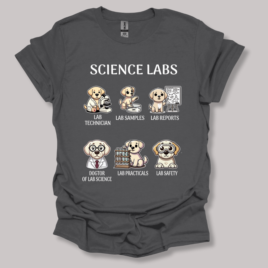 Lab Research Dogs T-Shirt Charcoal / S