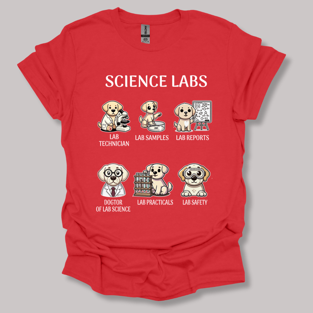 Lab Research Dogs T-Shirt Red / M