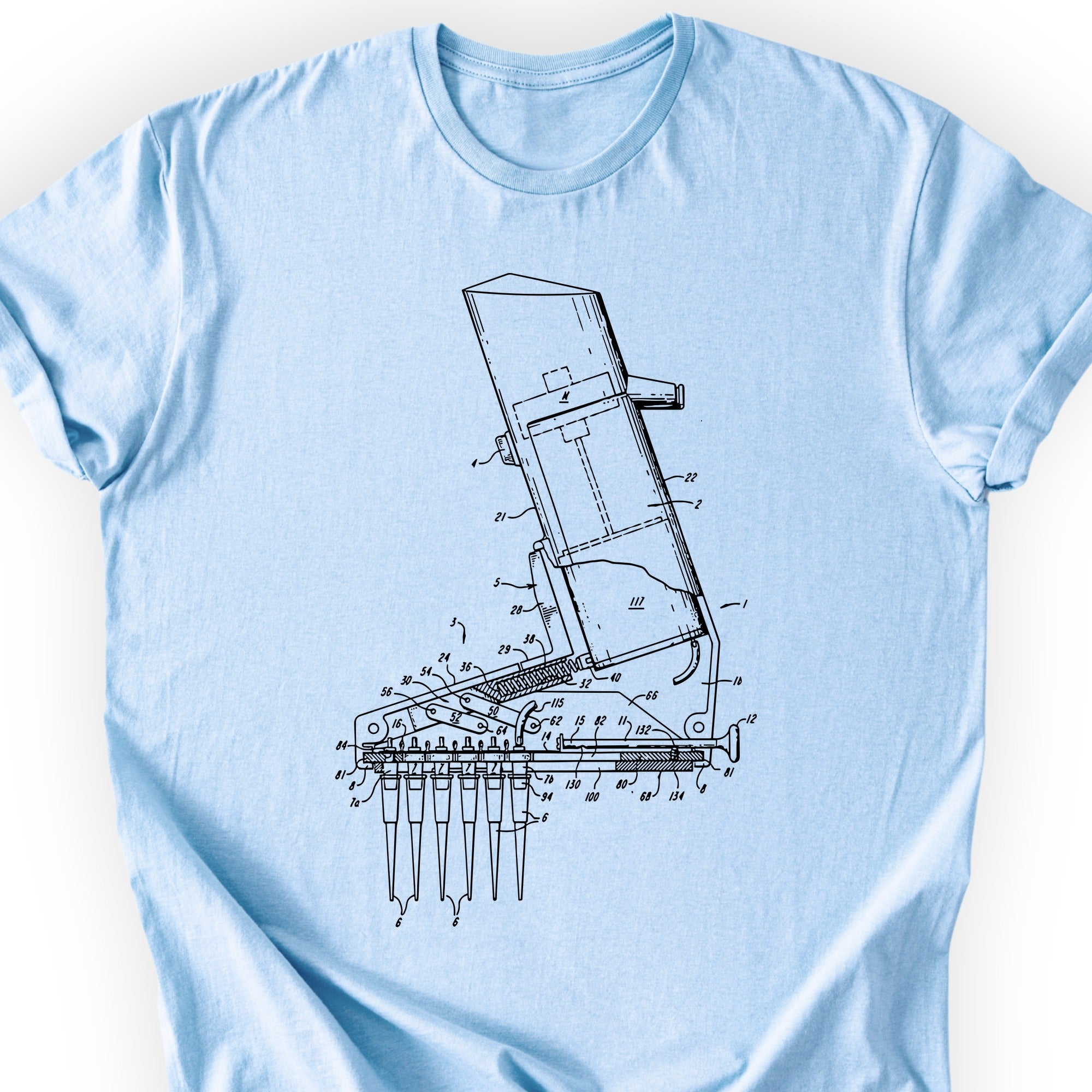 Multichannel Aid Patent T-shirt Light Blue