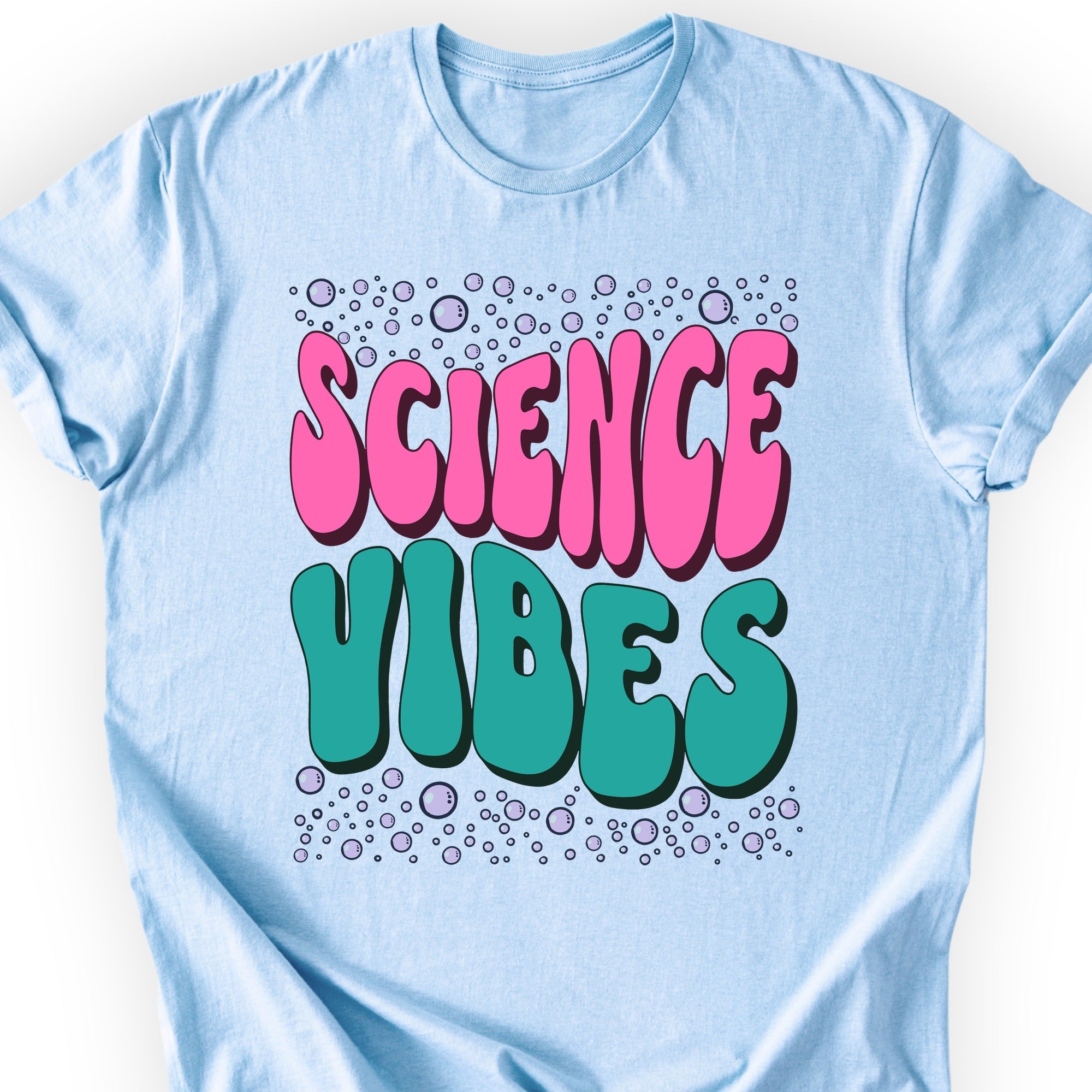 Bubble Science T-Shirt Light Blue