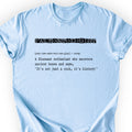 Paleontologist Definition T-shirt Light Blue