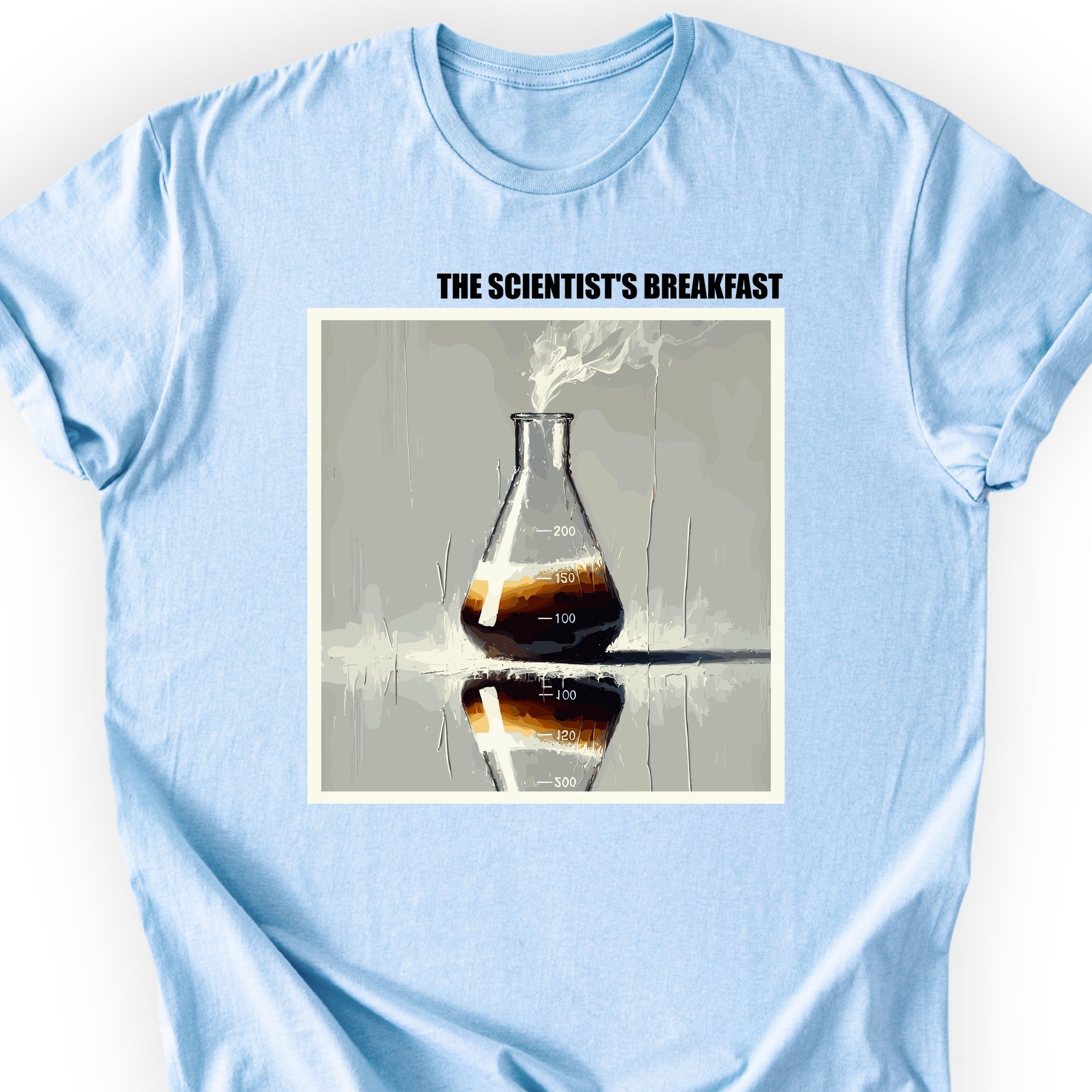 The Scientist's Breakfast T-shirt Light Blue