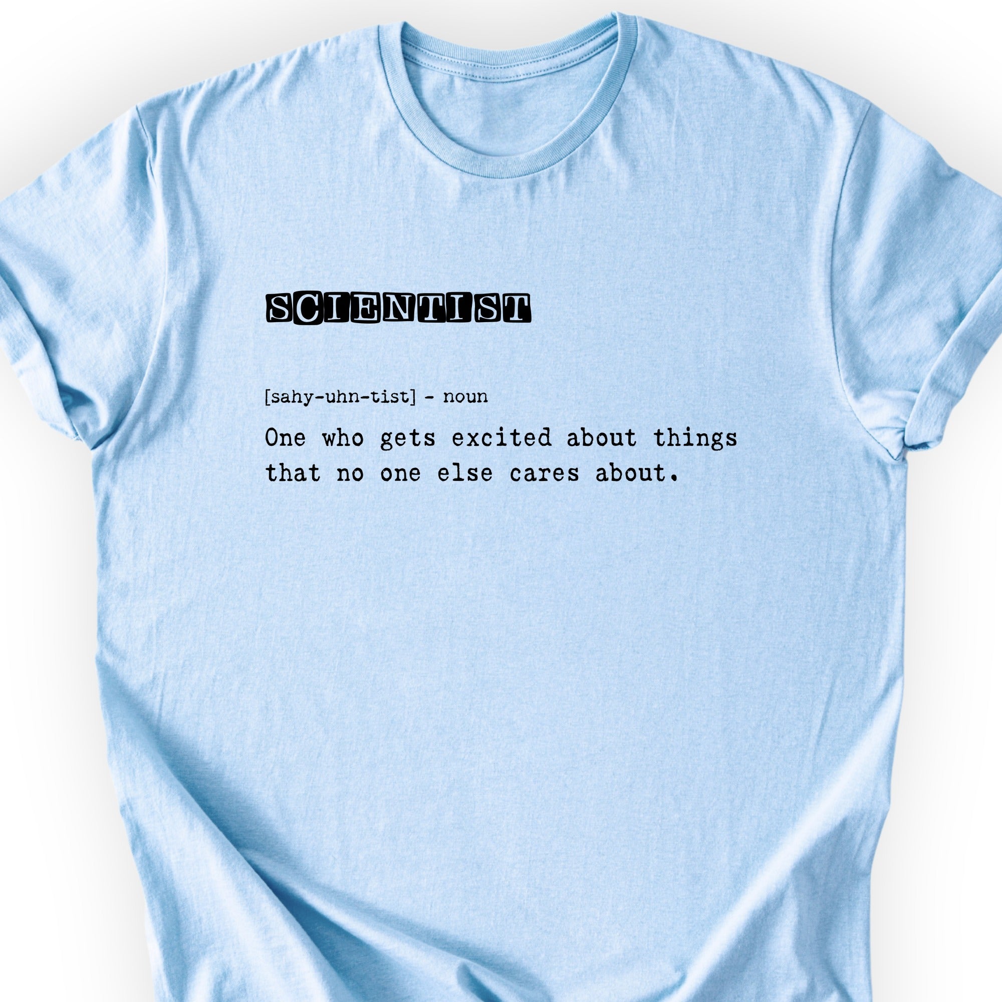 Scientist Definition T-shirt Light Blue